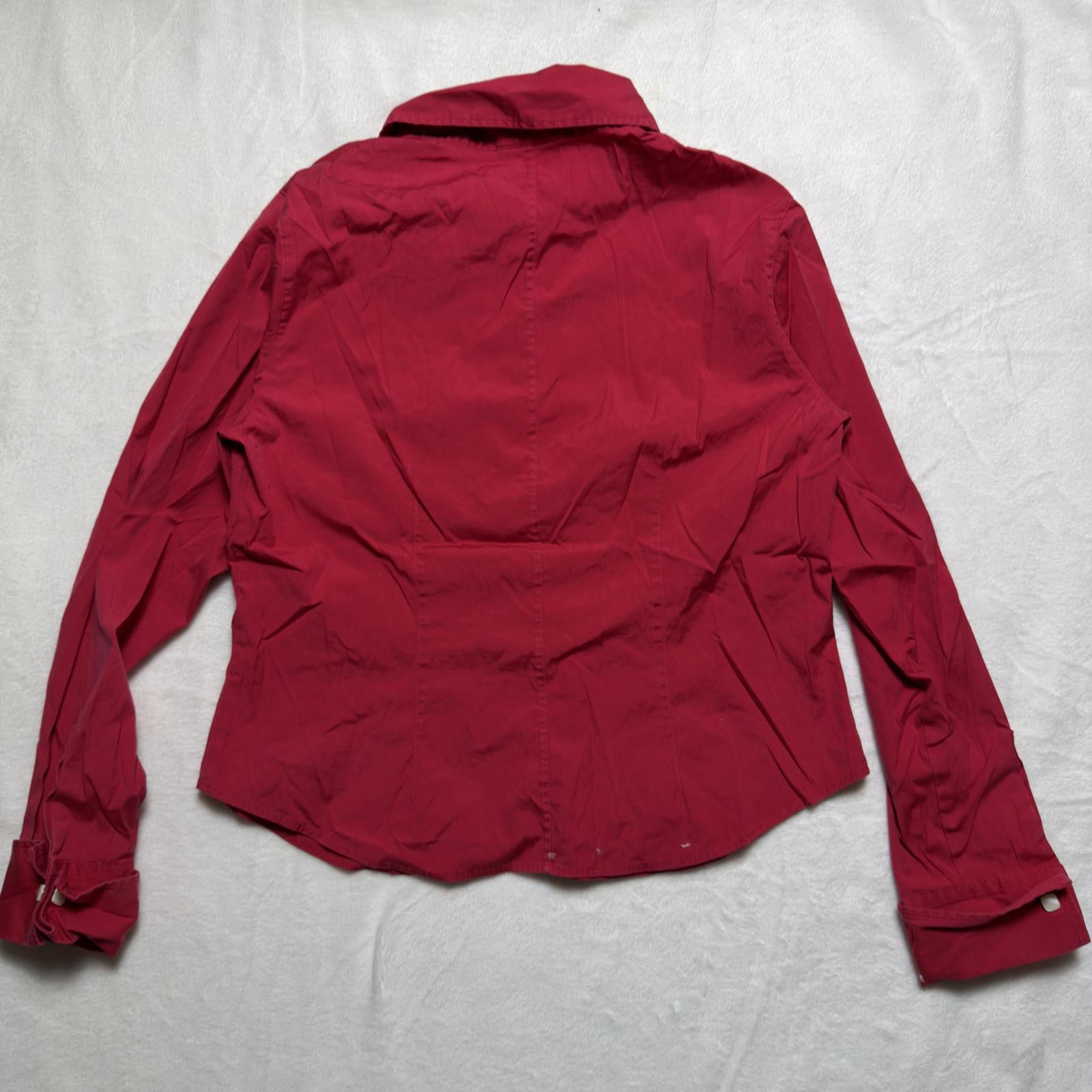Other Talbots Dark Pink Button Down Shirt Y2K Office Siren Preppy Size XL / US 12-14 / IT 48-50 - 2 Thumbnail