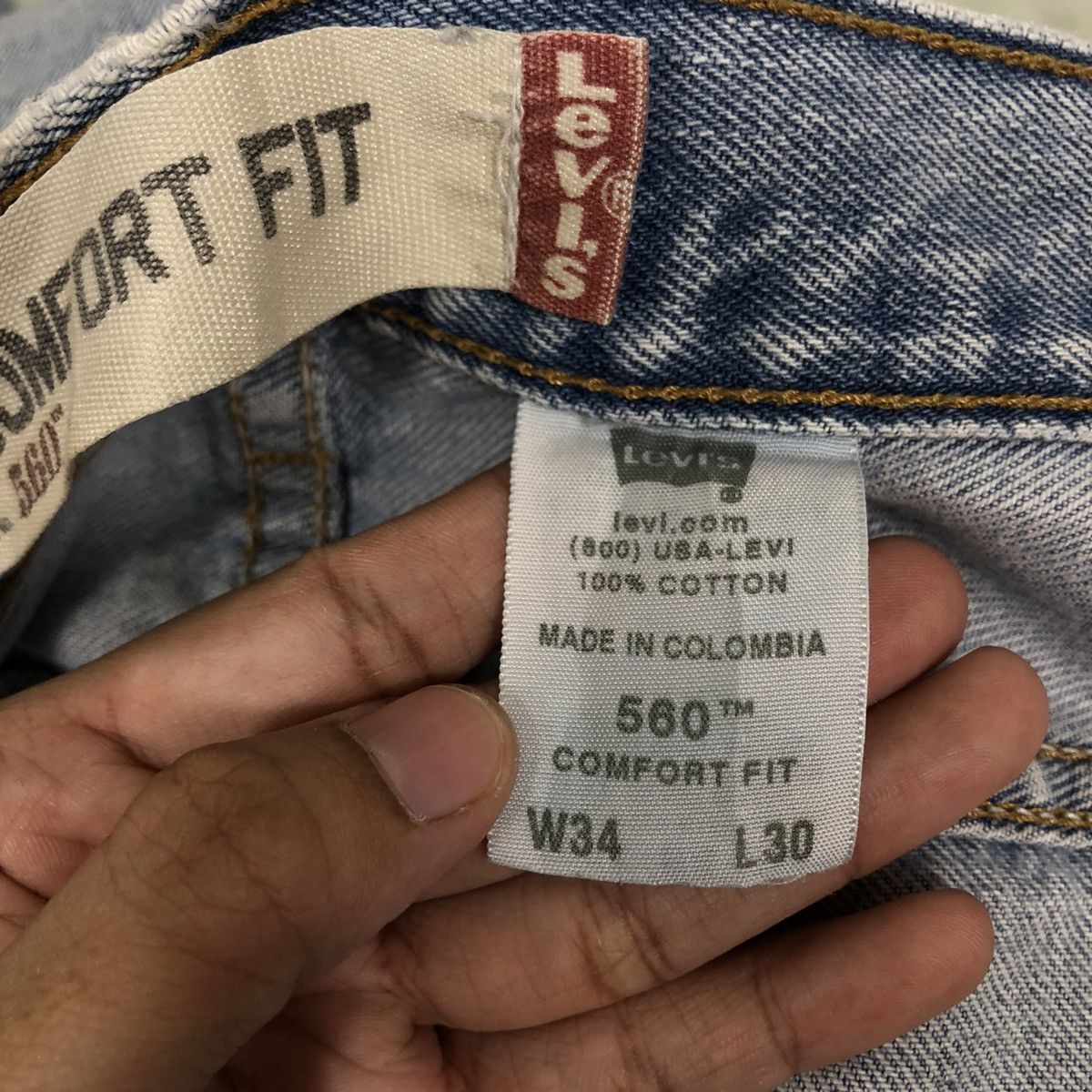Levi's 🔥90’s True Vintage Distressed Denim Jeans Levi’s Size US 34 / EU 50 - 15 Thumbnail