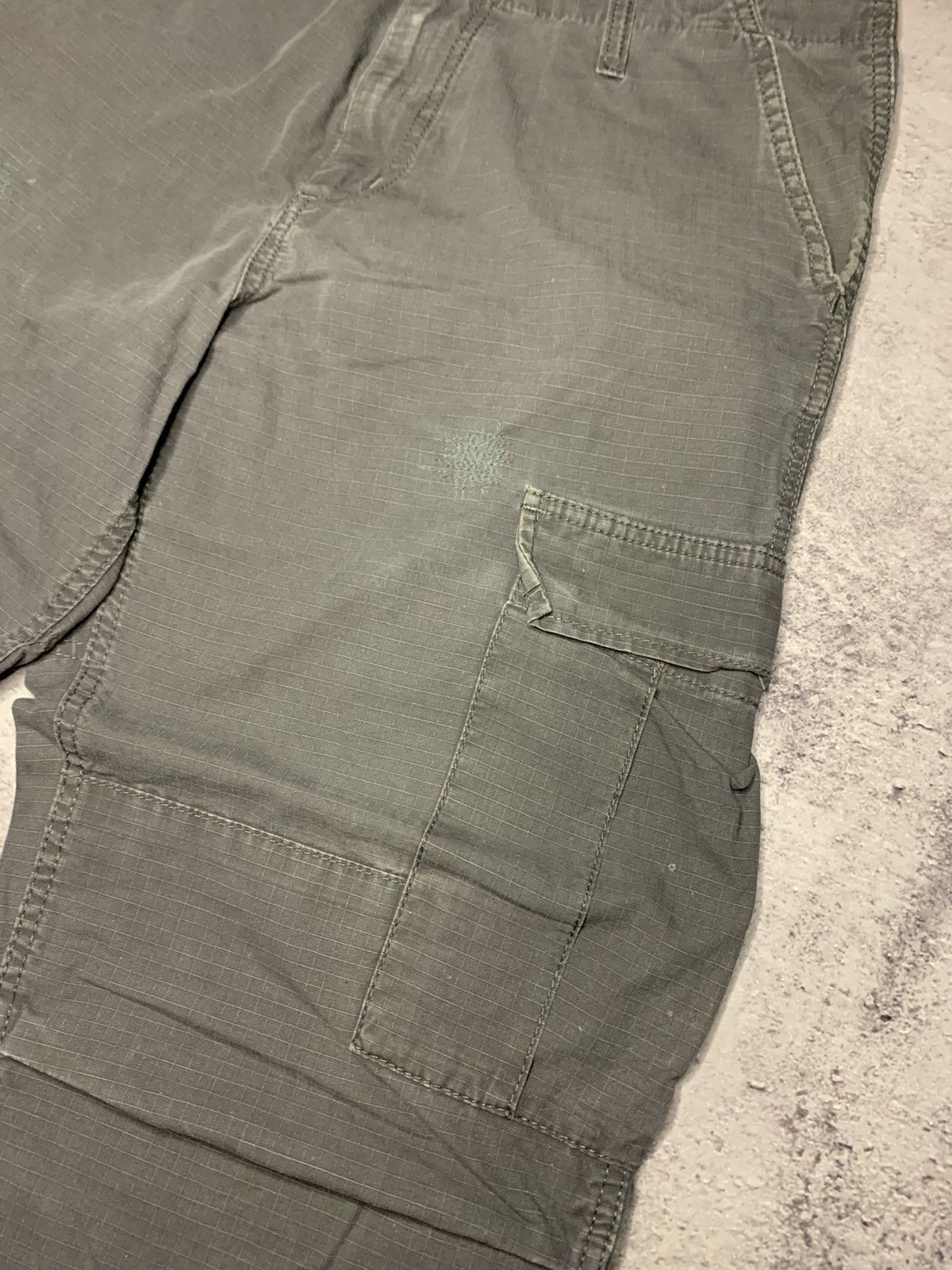 Carhartt Wip × Vintage VINTAGE CARHARTT REGULAR CARGO PANT GREY WORK SKATE JOGGERS Size US 33 - 9 Thumbnail