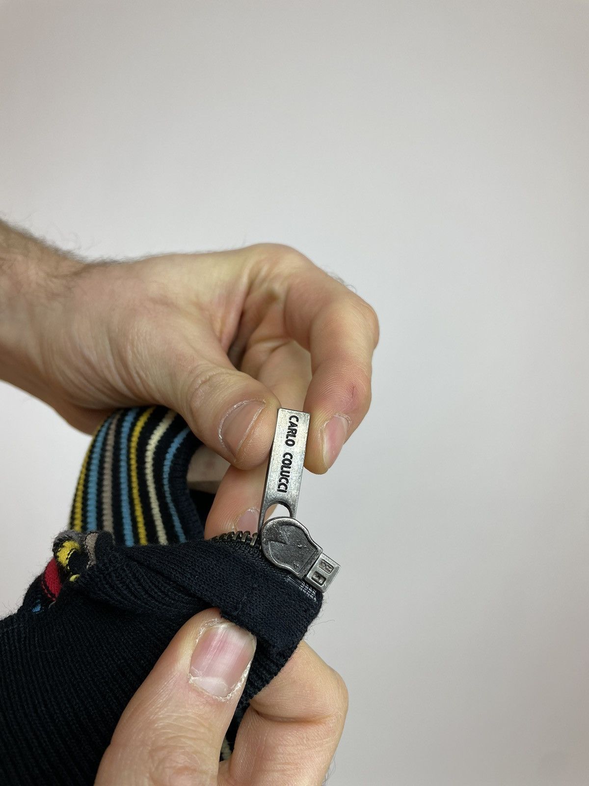 Carlo Colucci × Japanese Brand × Vintage CARLO COLUCCI Striped Multicolour Cardigan sweater coogi Size US M / EU 48-50 / 2 - 12 Thumbnail