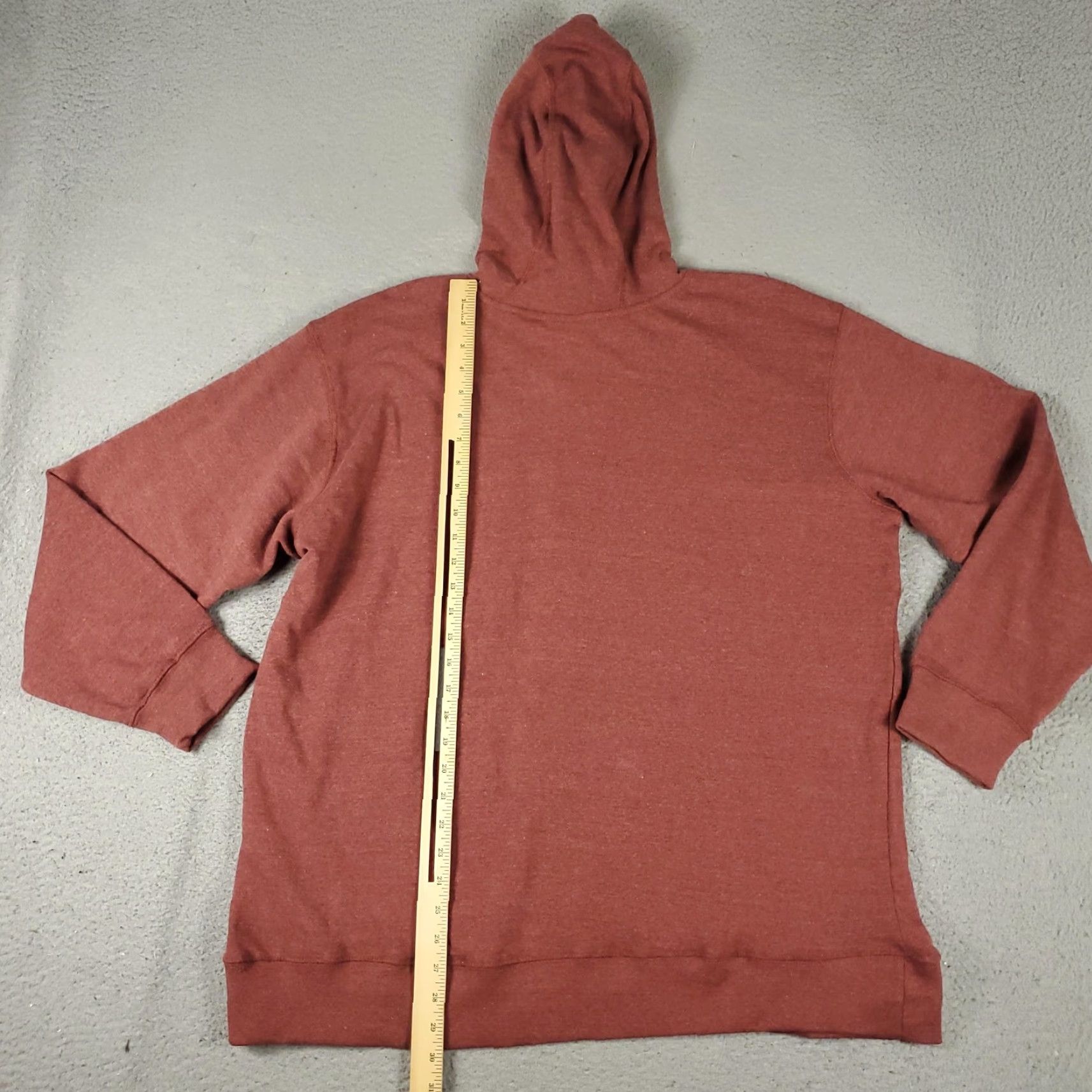 Ariat Ariat Womens Hoodie Pullover Sweatshirt 2XL Red Heather Casual Hooded Pockets Graphic Print Fleece Cotton Polyester USA Western Logo Womens Size XXL / US 16-18 / IT 52-54 - 3 Thumbnail