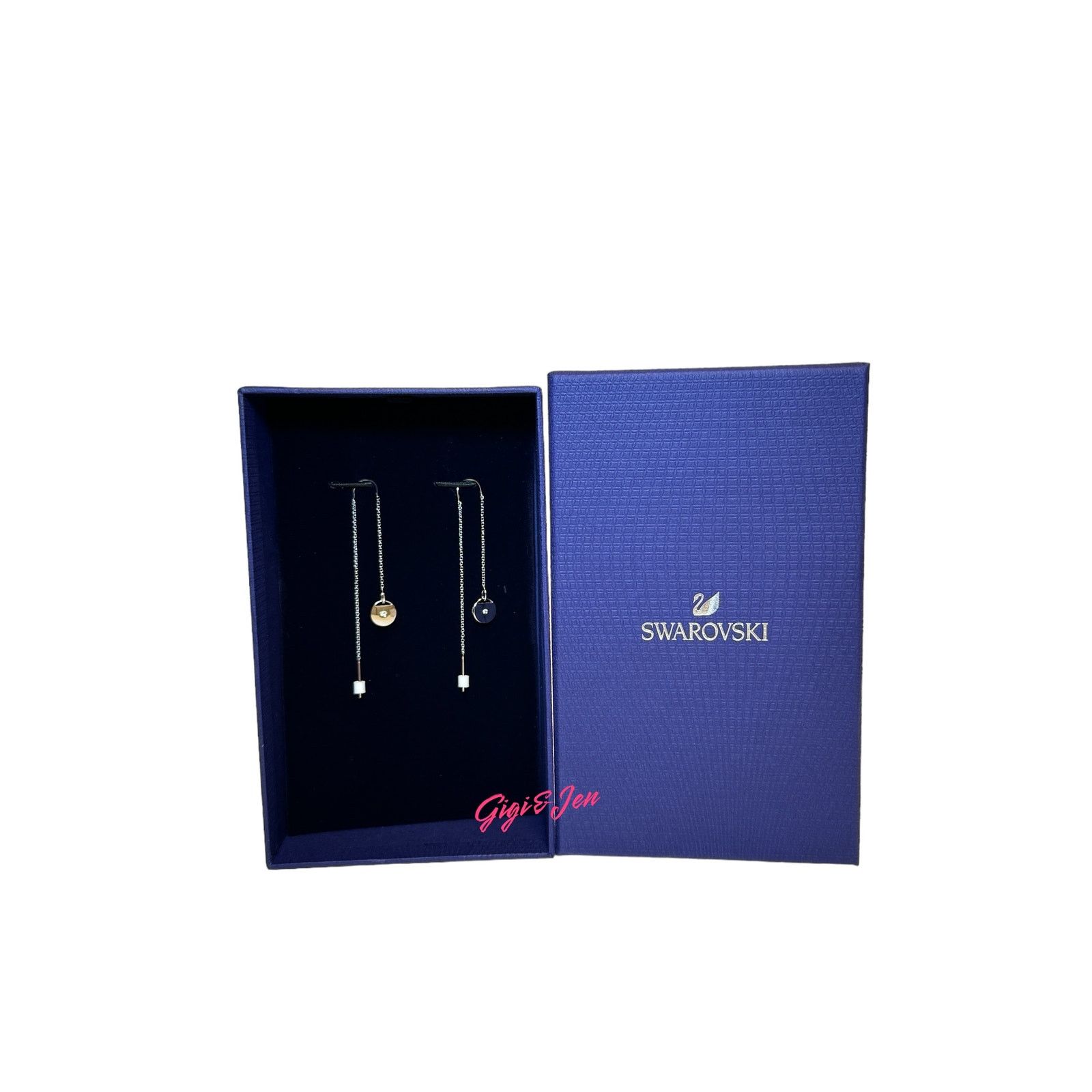 Swarovski Swarovski Ginger Earrings Dangling Drop Disk #5548108 Size ONE SIZE - 1 Thumbnail