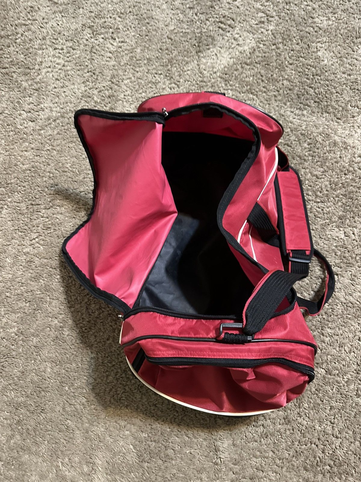Nike Vintage Nike sportswear “triple black & red” duffel bag 00s Size ONE SIZE - 5 Thumbnail