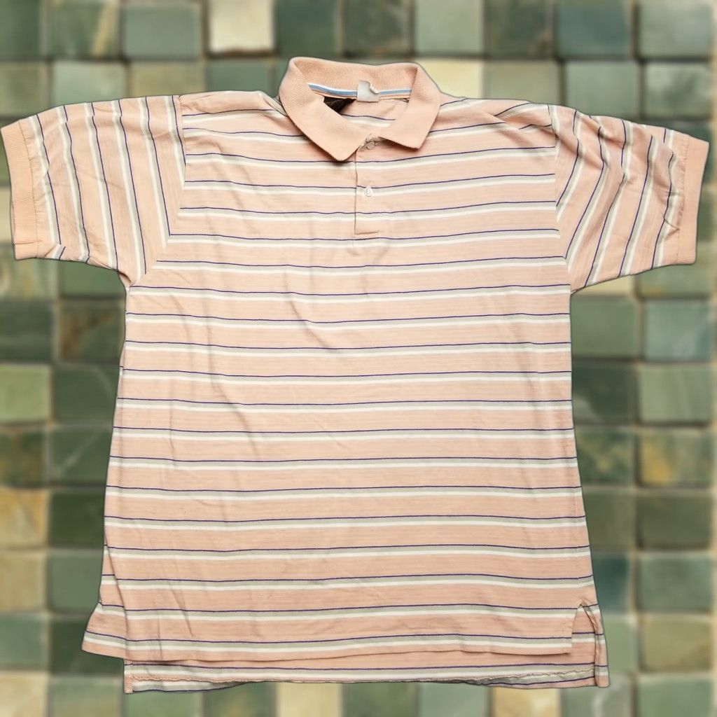Eddie Bauer VINTAGE Eddie Bauer Shirt Mens L Salmon Orange Polo 100% Cotton Short Sleeve Polo Shirt Casual Mens Size US L / EU 52-54 / 3 - 1 Thumbnail