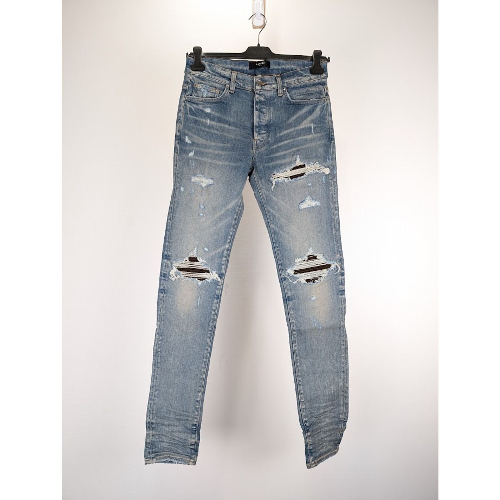 Amiri Amiri MX1 Ultrasuede Skinny Jeans - Clay Indigo - Size 29