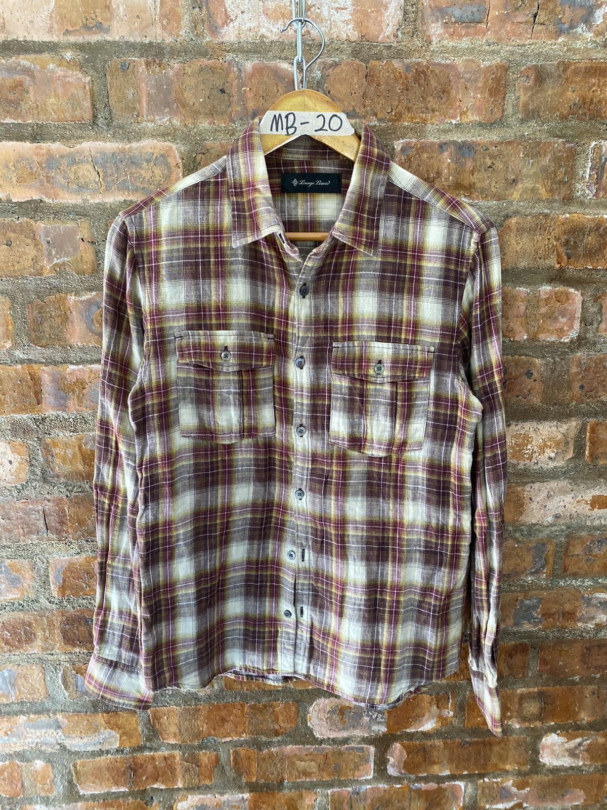 Lounge Lizard 1990s Check Shadow shirt Size US M / EU 48-50 / 2 - 2 Thumbnail