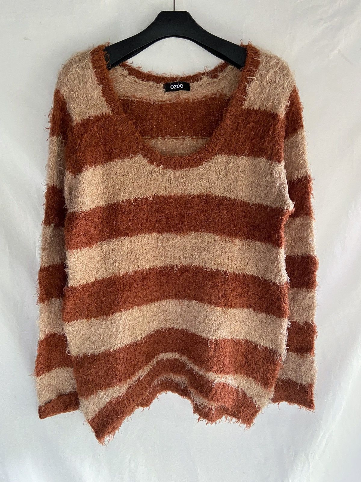 Yasuyuki Ishii OZOC STRIPED KURT COBAIN GRUNGE STYLE KNIT Size US L / EU 52-54 / 3 - 1 Thumbnail