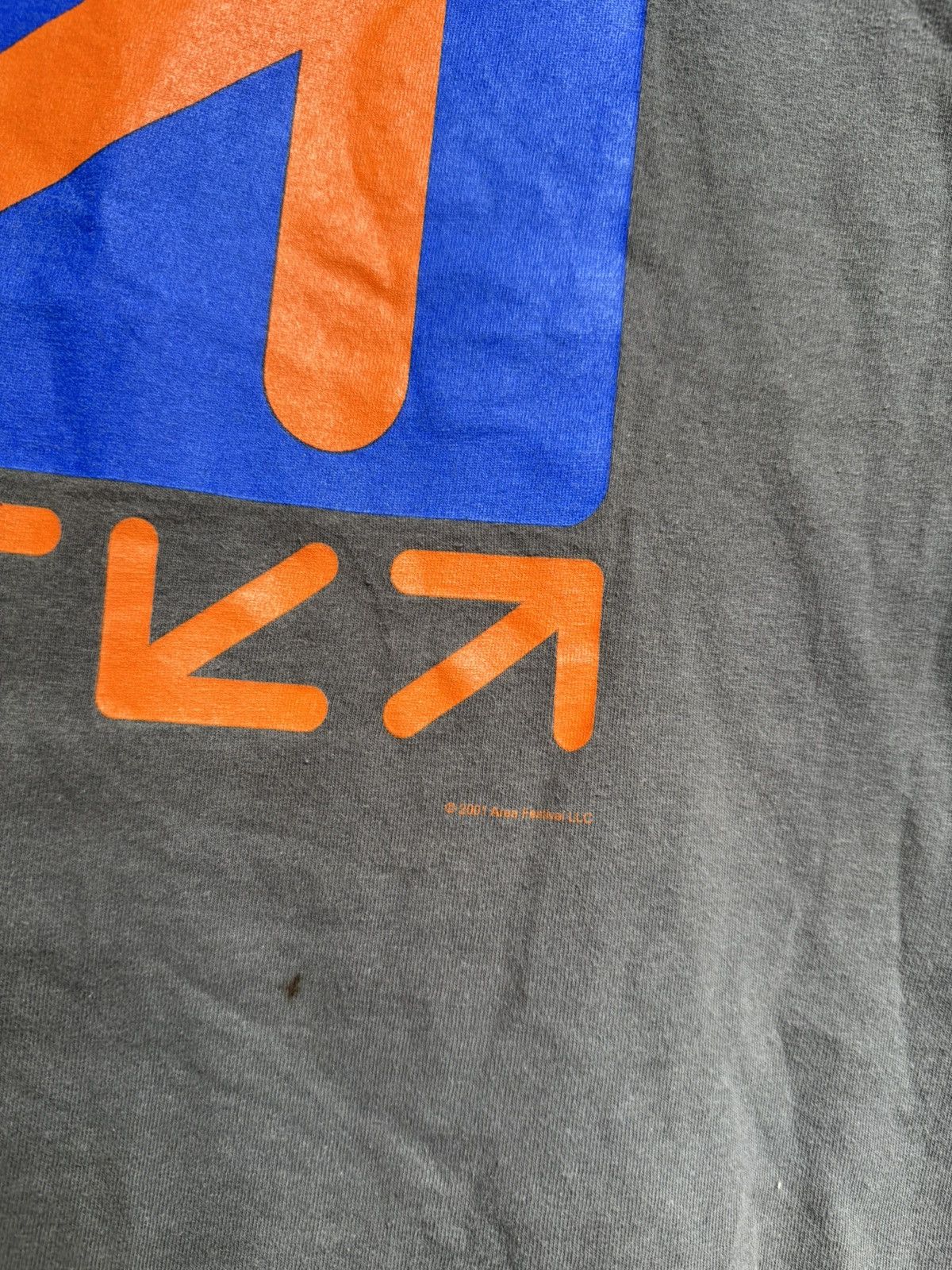 Band Tees Vintage 2001 Area One Festival New Order Moby Tee Band Size US L / EU 52-54 / 3 - 4 Thumbnail