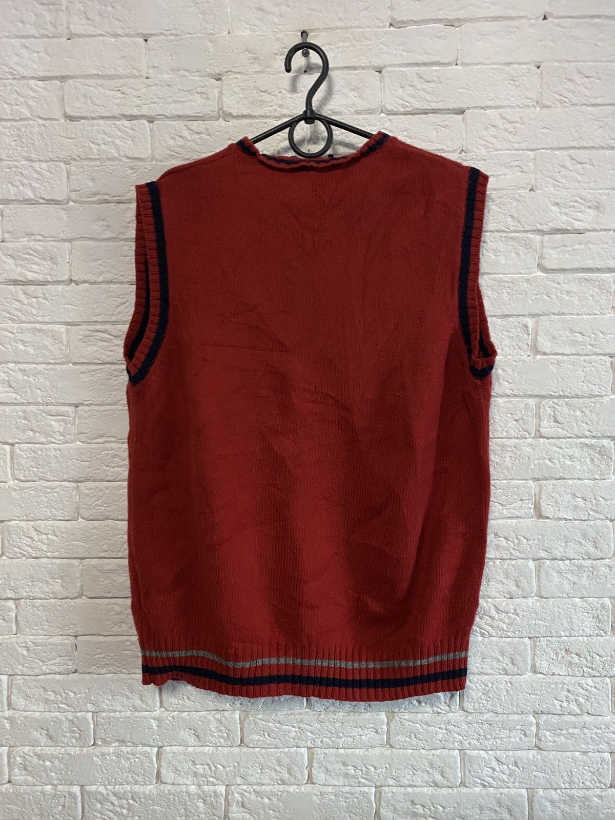 Burberry × Vintage Vintage Wool West Burberry London Tank Top Size US L / EU 52-54 / 3 - 6 Thumbnail