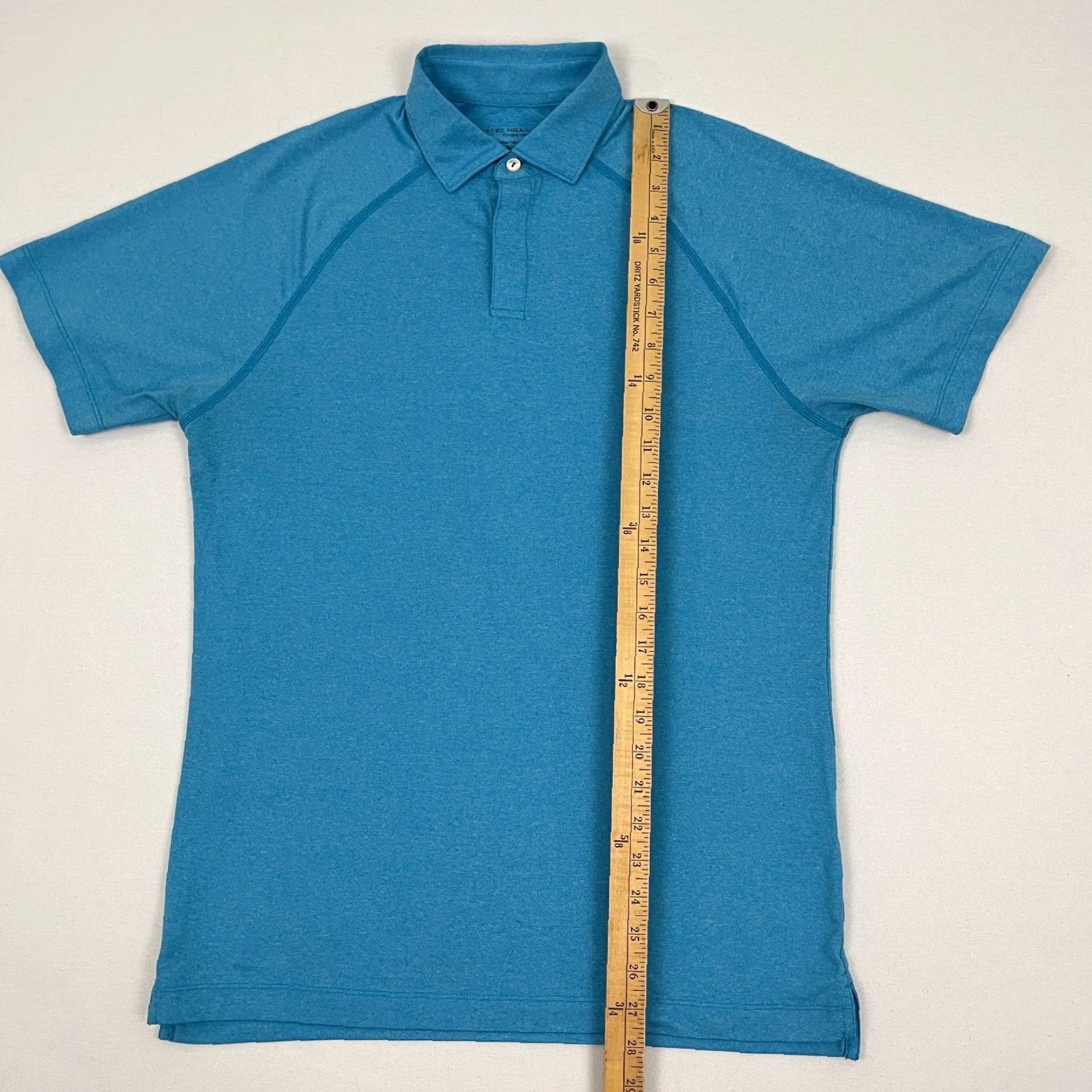 Peter Millar Peter Millar Amsterdam Technical Polo Shirt Mens S Blue Performance Active Golf Size US S / EU 44-46 / 1 - 4 Thumbnail