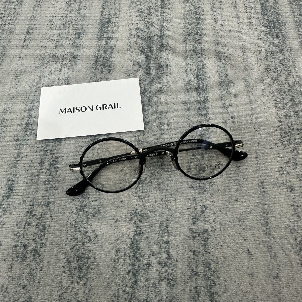 Chrome Hearts CHROME HEARTS EDITH F. BLACK/MATTE BLACK EYEGLASSES Size ONE SIZE - 3 Thumbnail