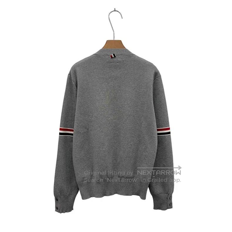 Thom Browne Thom Browne Grey Knit Open-Cardigan Size US S / EU 44-46 / 1 - 4 Thumbnail