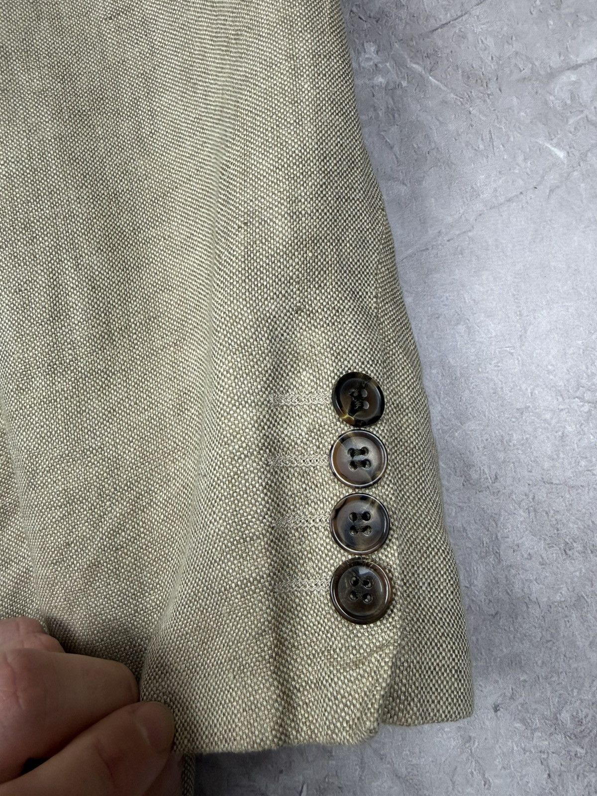 Barbour Luxury Barbour 100% Linen Blazer Jacket Size 58 Size 48R - 6 Thumbnail