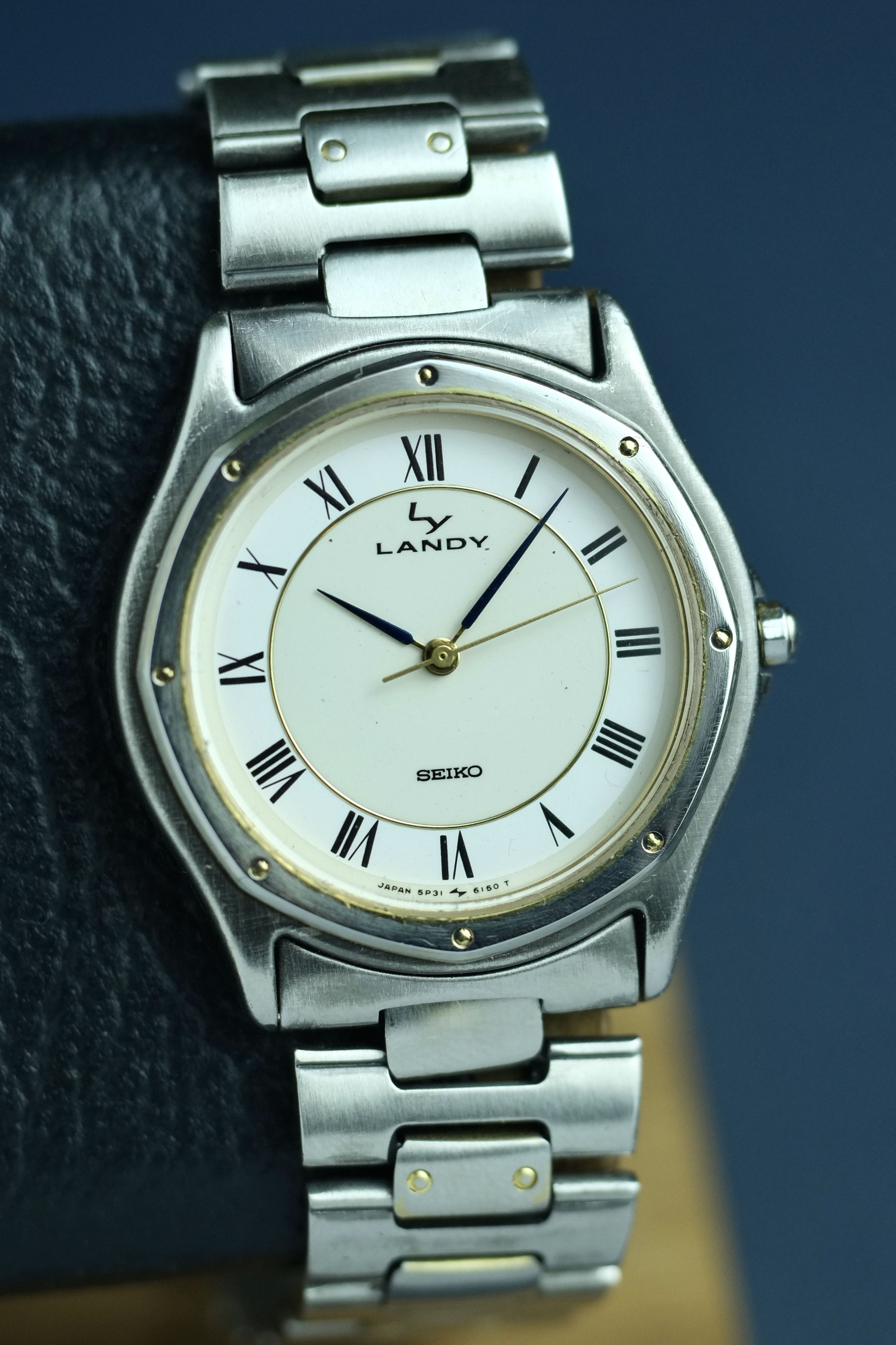 Seiko Seiko Santos Ronde Homage Landy 5P31 6130 from 80s Size 34 - 3 Thumbnail