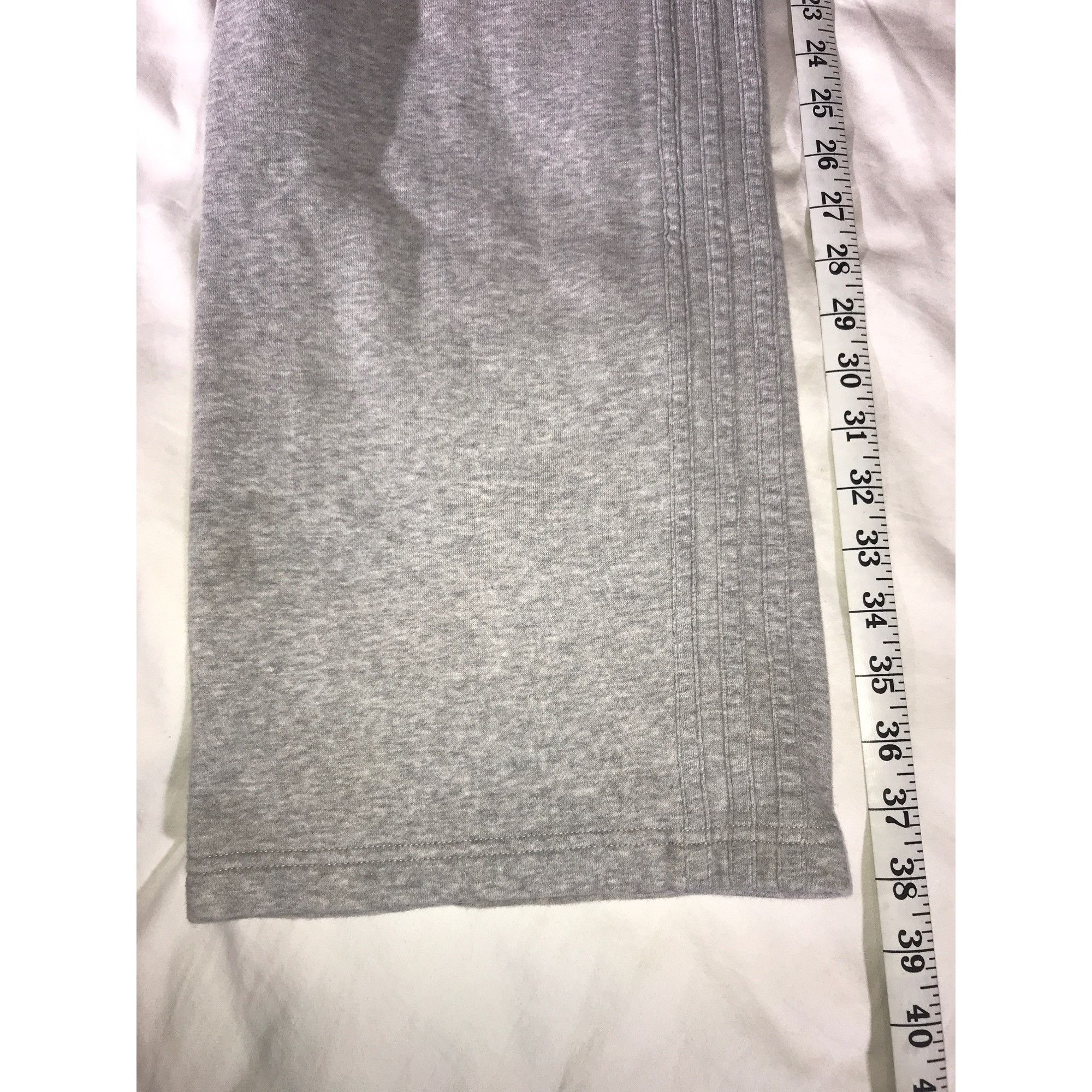 Adidas Adidas Men's Grey 3 Stripe Straight Leg Sweatpants Size US 32 / EU 48 - 7 Thumbnail