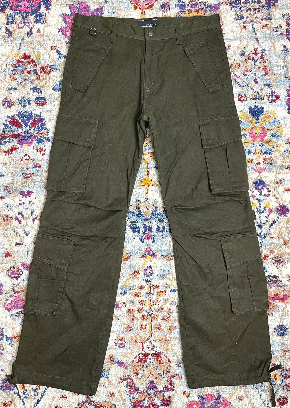 Japanese Brand Childeric IV version 4 Bondage Strap Multipocket Cargo Pants Size US 34 / EU 50 - 2 Thumbnail
