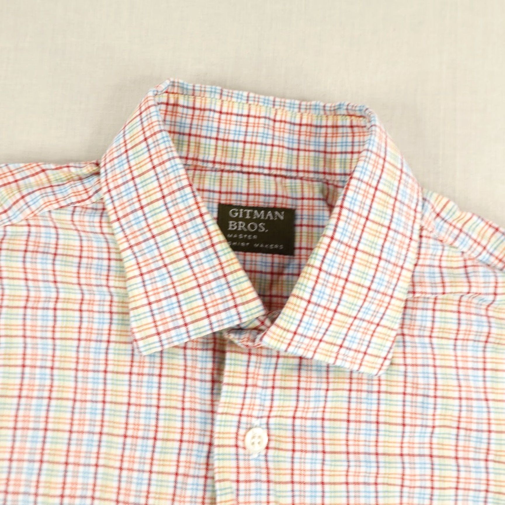 Vintage Gitman Bros Shirt Mens Medium Red Blue Plaid Button Up Western Frontier Made USA Size US M / EU 48-50 / 2 - 2 Thumbnail