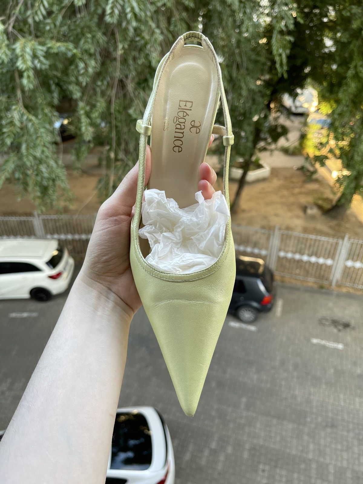 Other Elegance Paris leather sling-backs Size US 7 / IT 37 - 4 Thumbnail