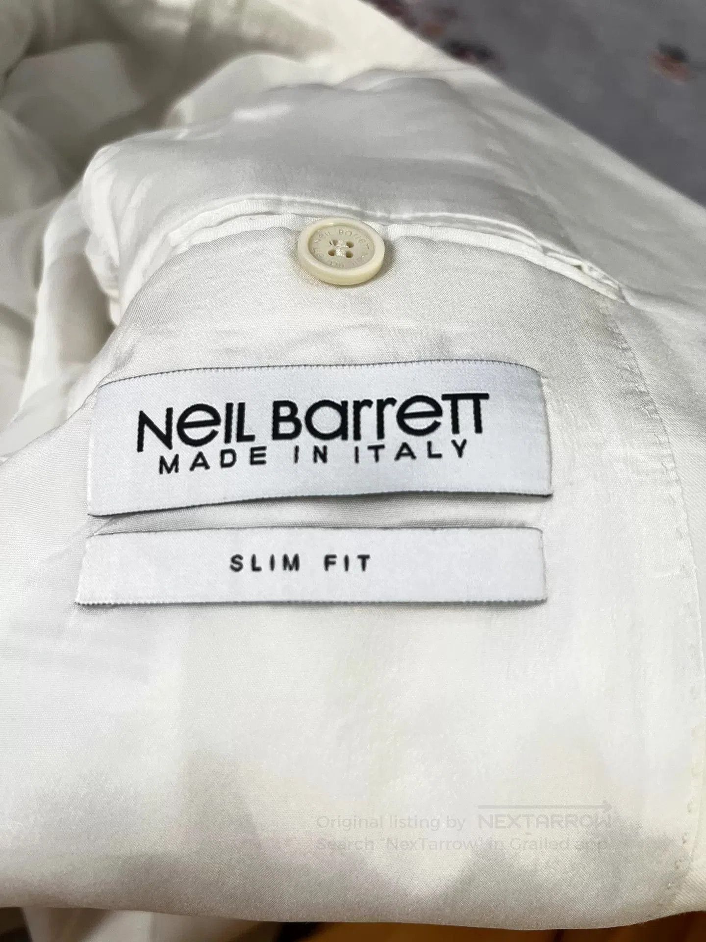 Neil Barrett Neil Barrett White Slim Fit Suit. Size US M / EU 48-50 / 2 - 2 Thumbnail
