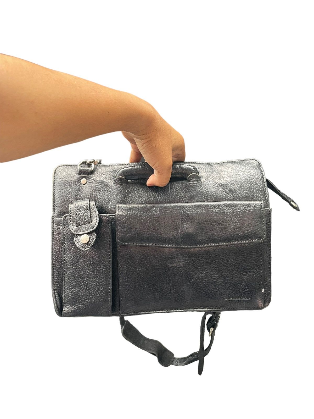 Leather Vintage Ronson Leather 2 Way Bag Size ONE SIZE - 11 Thumbnail