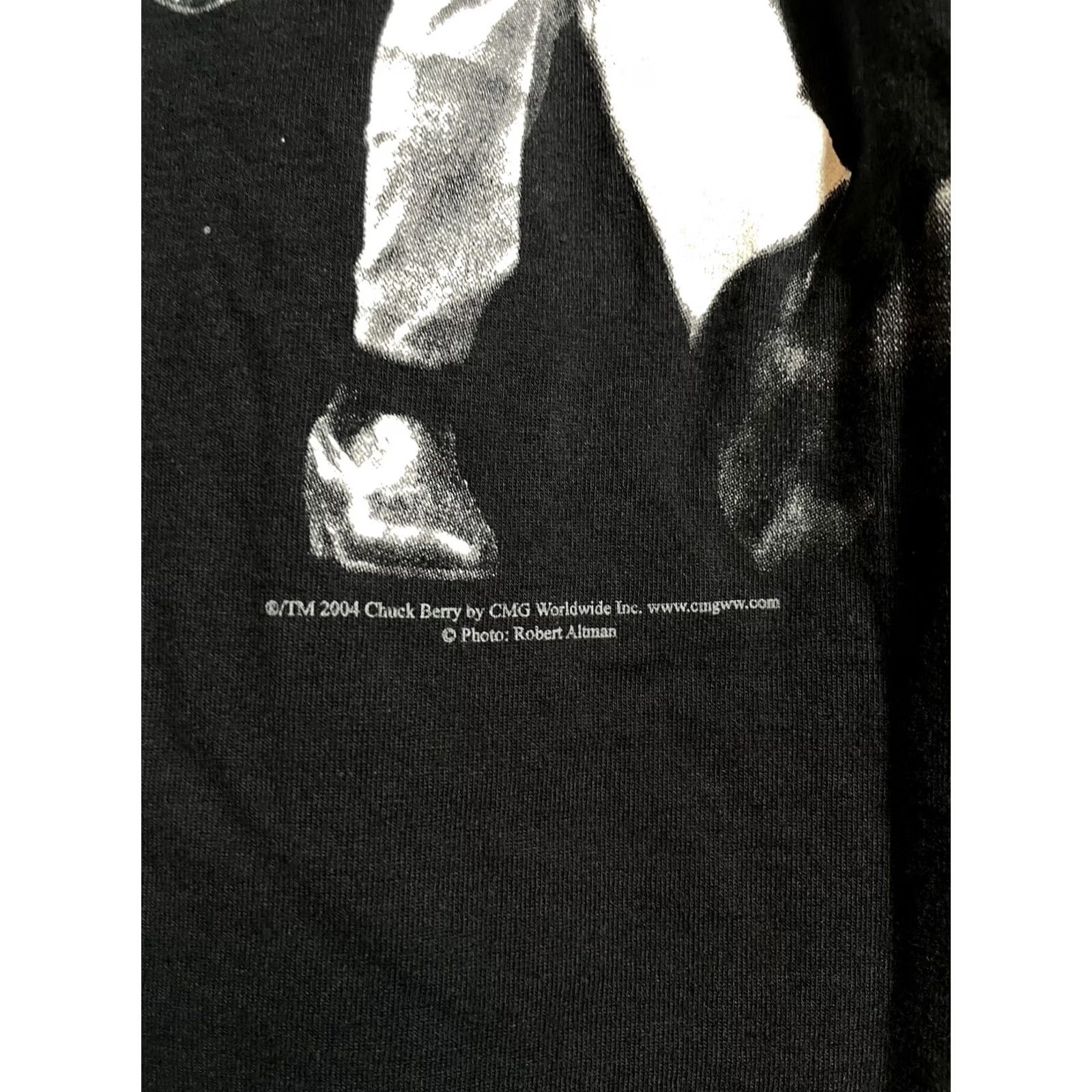 Fruit Of The Loom VINTAGE Chuck Berry Johnny Be Goode T-Shirt 2XL Classic Black Short Sleeve Crew Neck Cotton Unisex Adults 2000s Size US XXL / EU 58 / 5 - 3 Thumbnail