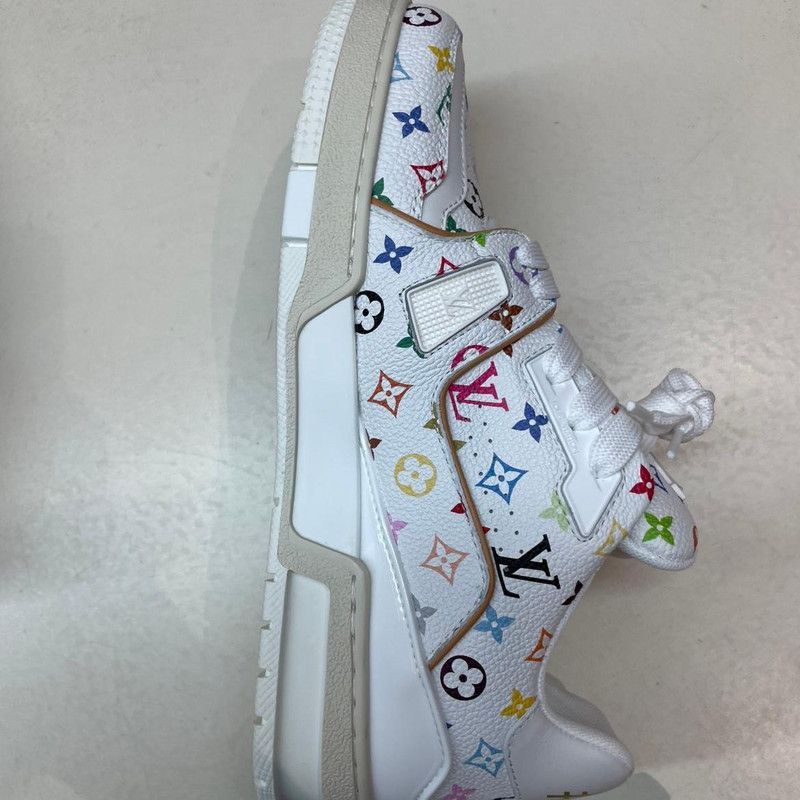 Louis Vuitton Takashi Murakami x Louis Vuitton White Trainers Size US 6 / IT 36 - 8 Thumbnail