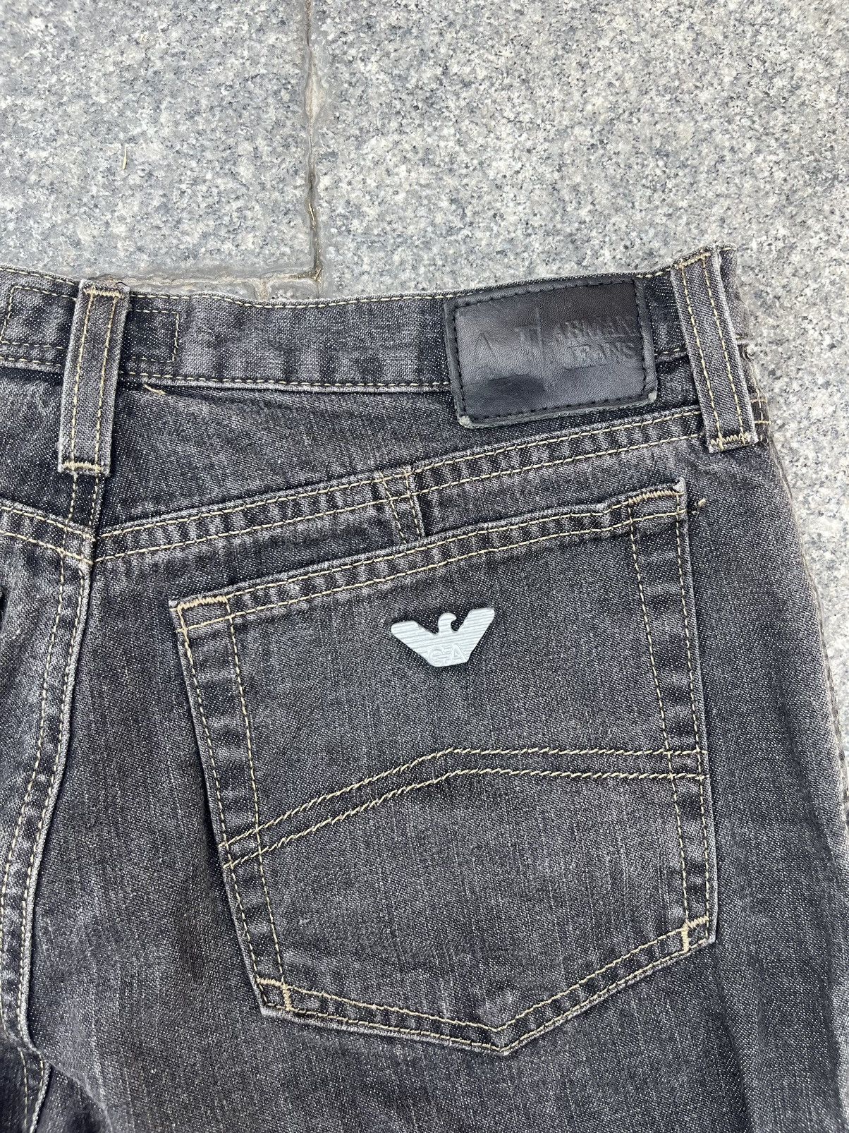 Emporio Armani Emporio Armani Jeans Slim Fit Stretch Denim Size 29 Black Size US 29 - 7 Thumbnail