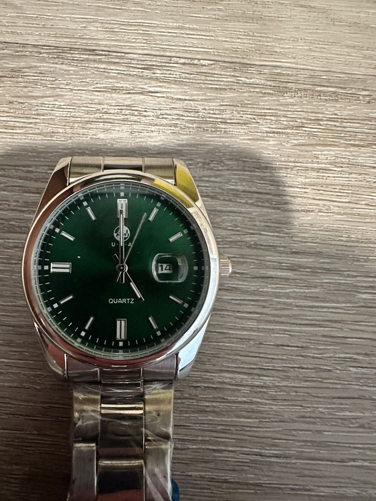 Other AJ - U.S.A Silver And Green Watch Quartz Movement With Tags Size ONE SIZE - 2 Thumbnail