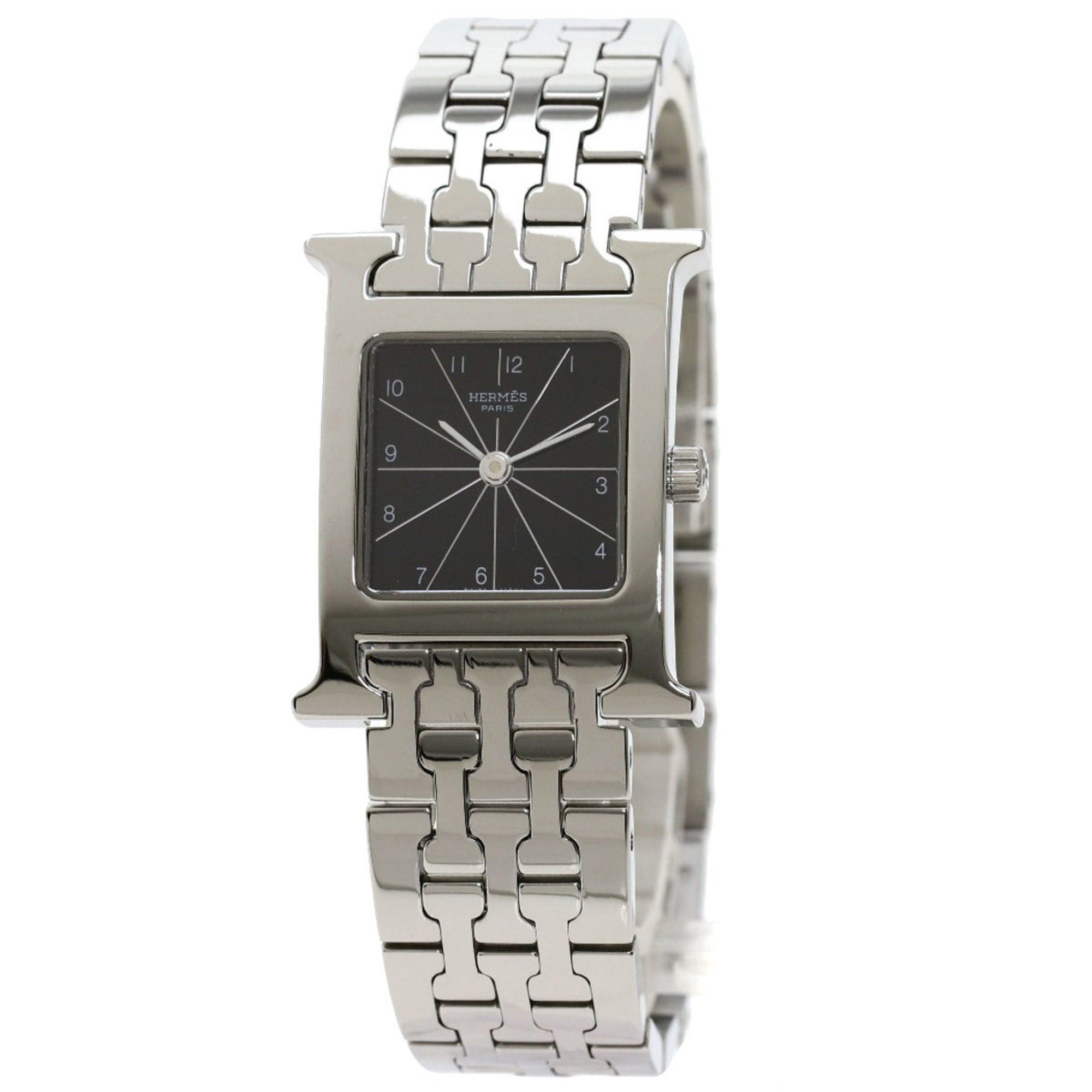 image of Hermes Hh1.210 H Watch Stainless Steel / Ss Ladies Hermes in Black, Women's