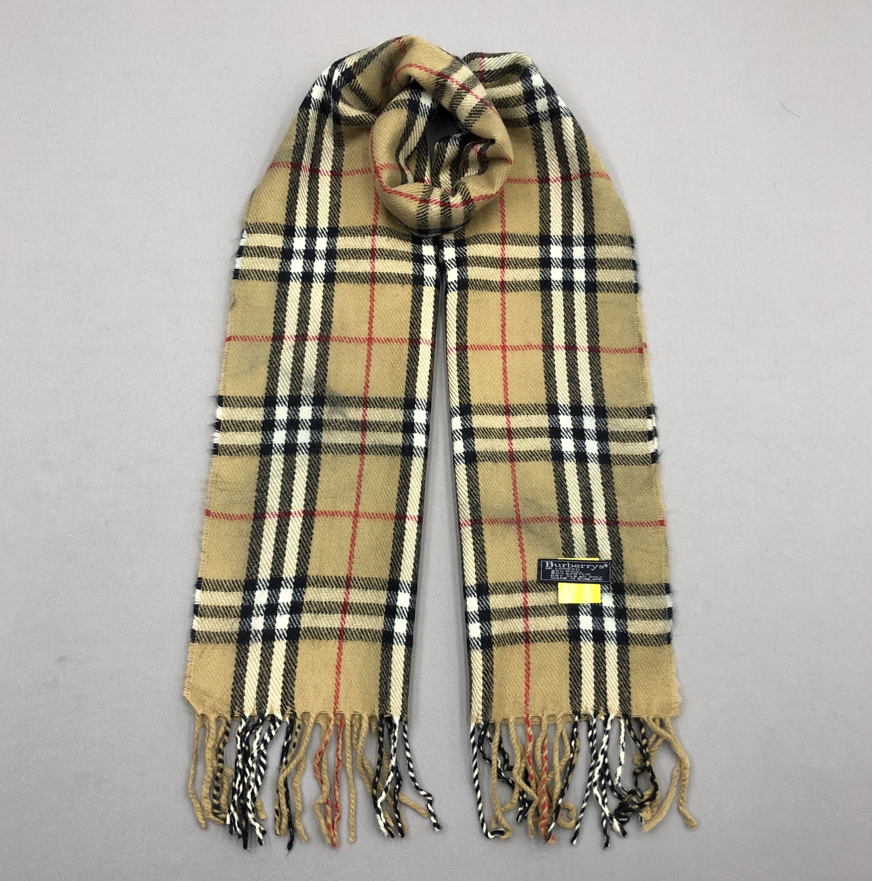 Burberry Vintage Burberry Scarf Muffler Wool Cashmere Scarves Size ONE SIZE - 1 Thumbnail