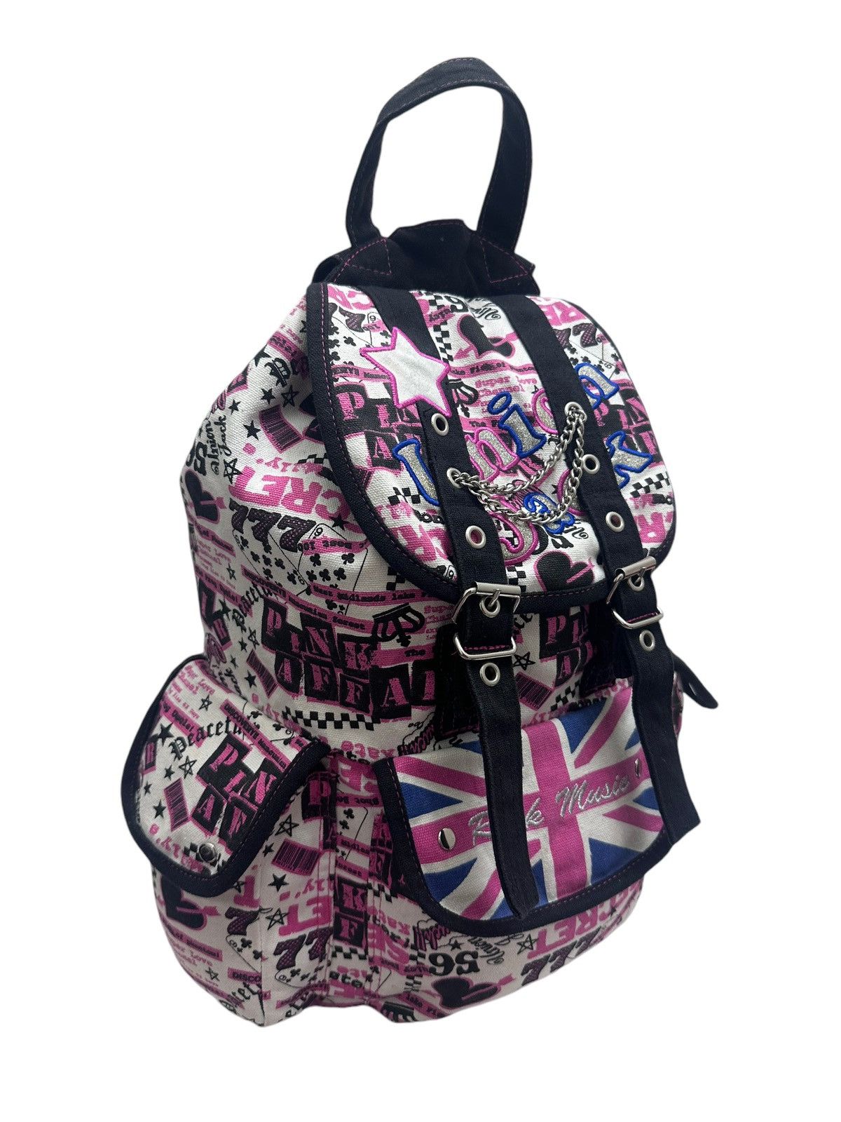 Hysteric Glamour 🇯🇵 Vintage Rock Music Punk Cargo Backpack Size ONE SIZE - 4 Thumbnail