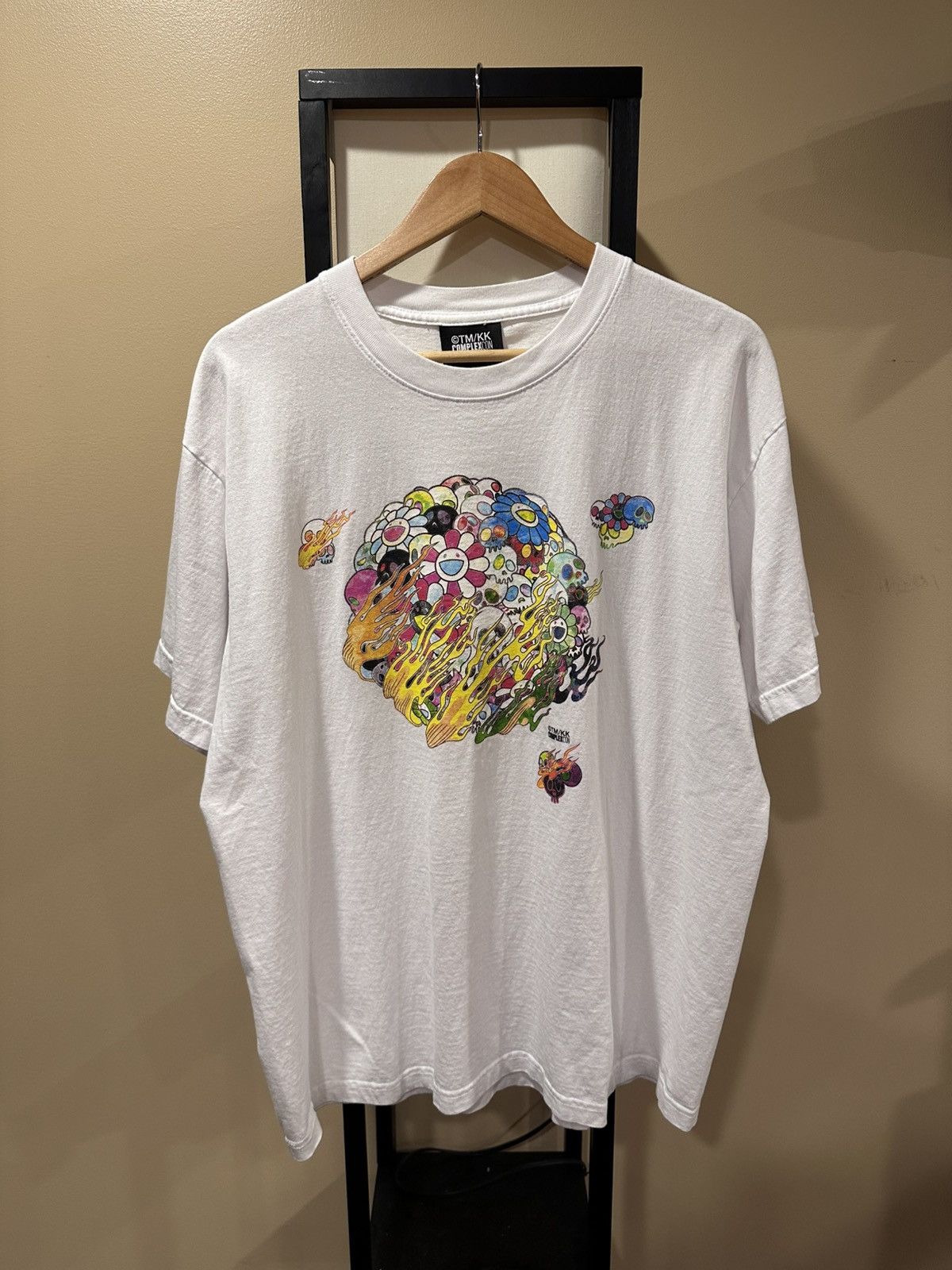 Complex × Takashi Murakami Takashi Murakami LB Complexcon Flaming Skulls & Flowers Tee Size US L / EU 52-54 / 3 - 14 Thumbnail