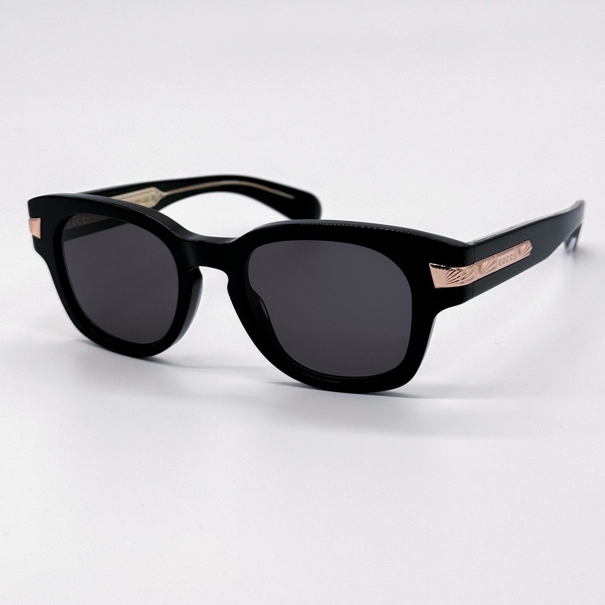 Gucci NEW GUCCI GG1518S 001 SQUARE BLACK GREY MEN SUNGLASSES GUCCI Size ONE SIZE - 4 Thumbnail