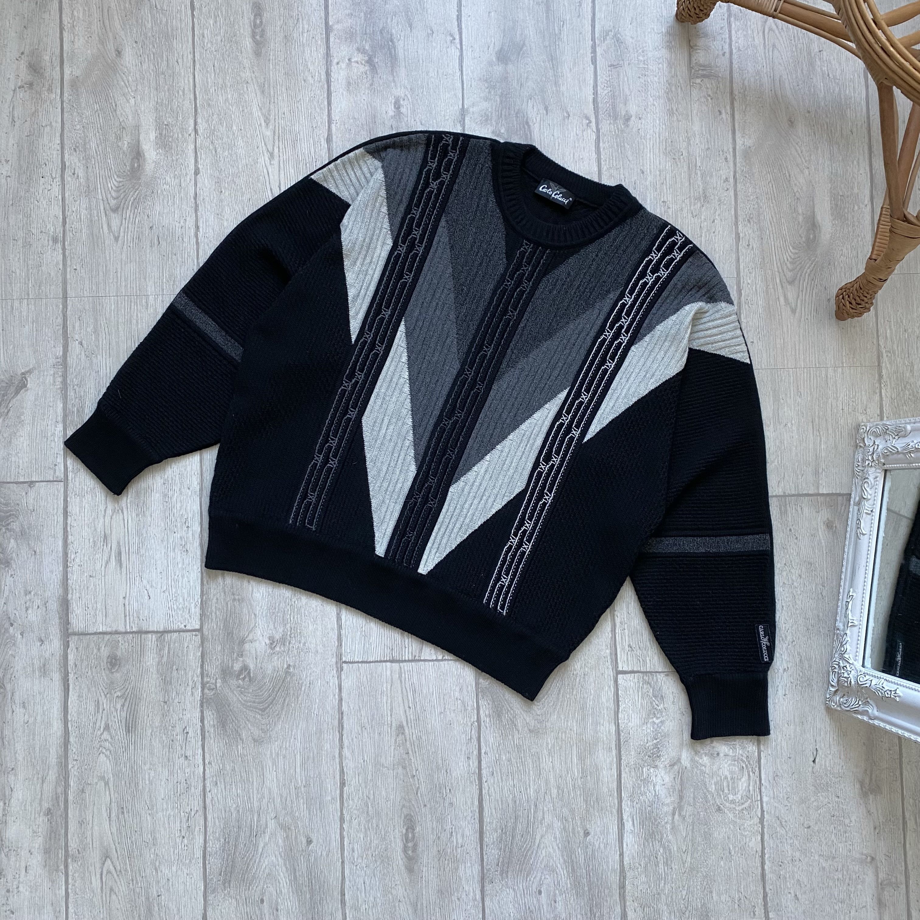Carlo Colucci Vintage Cozzy Carlo Colucci Knited Wool Sweater Jumper Size US L / EU 52-54 / 3 - 1 Thumbnail