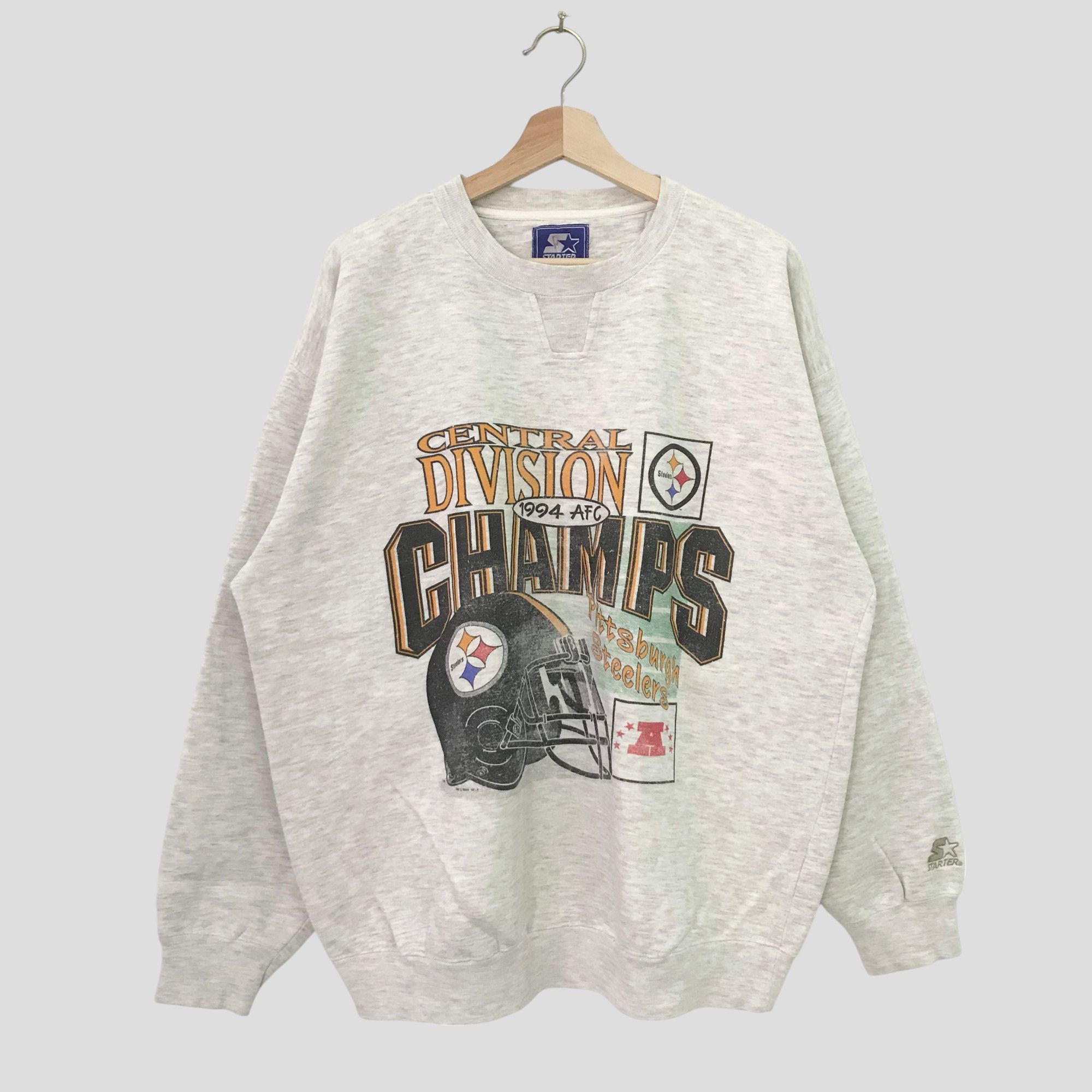 Starter Vintage 90's Pittsburgh Steelers Grey - 86 Size US XL / EU 56 / 4 - 1 Thumbnail