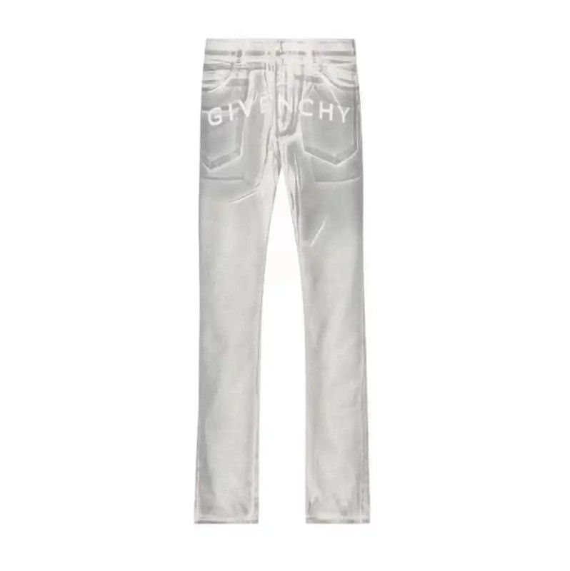 Givenchy Givenchy Men's Casual White Cotton Pants 0089 Size US 26 / EU 42 - 1 Thumbnail