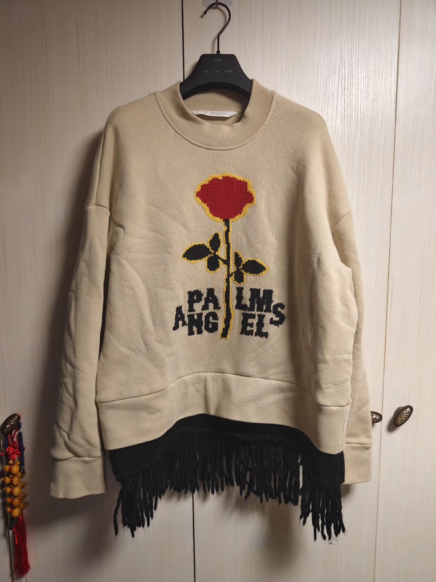 Palm Angels Palm Angels embroidered fringe sweatshirt Size US XS / EU 42 / 0 - 1 Thumbnail
