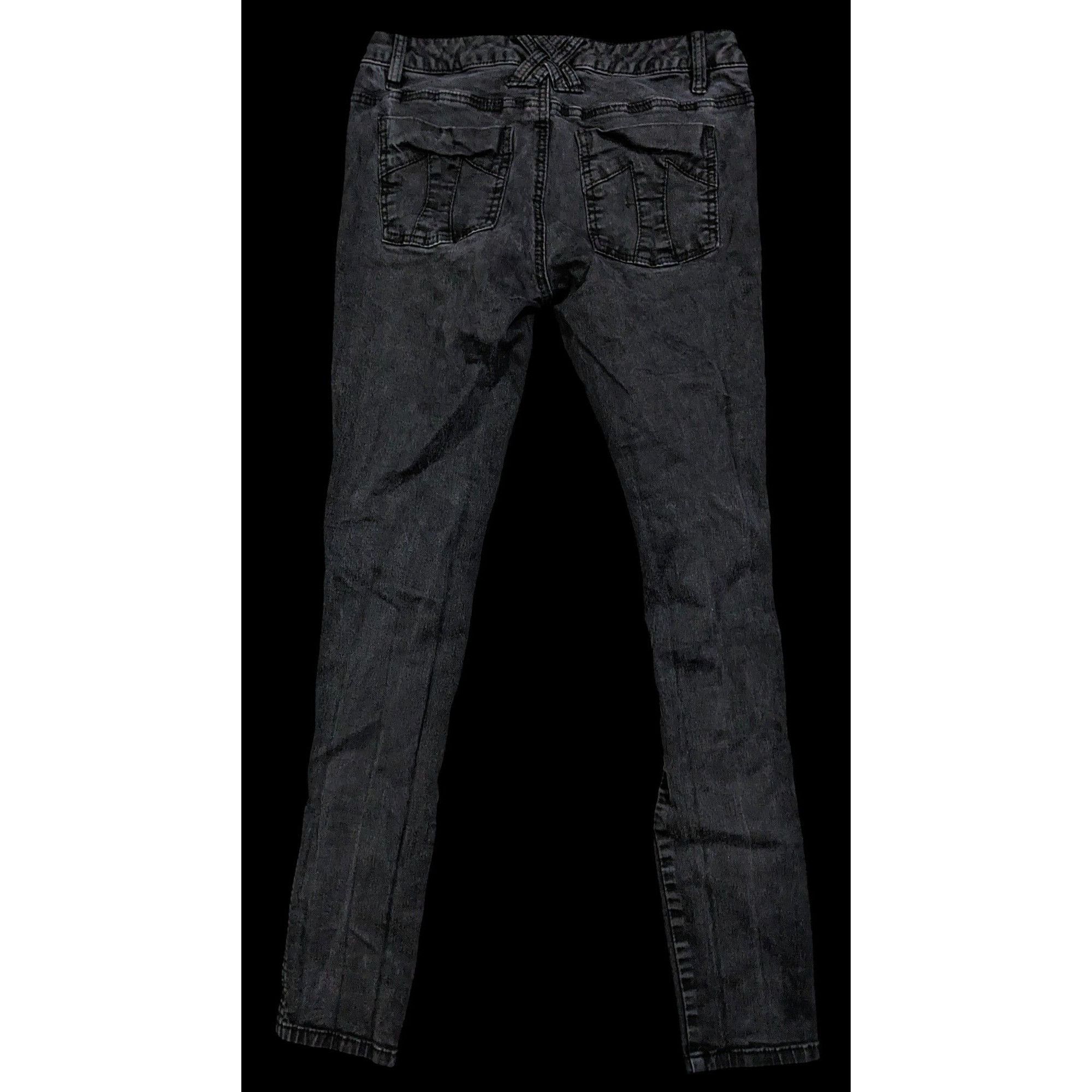 Tripp NYC Vintage Y2K Gothic Distressed Skinny Jeans by TrippNYC Size 29" - 2 Thumbnail