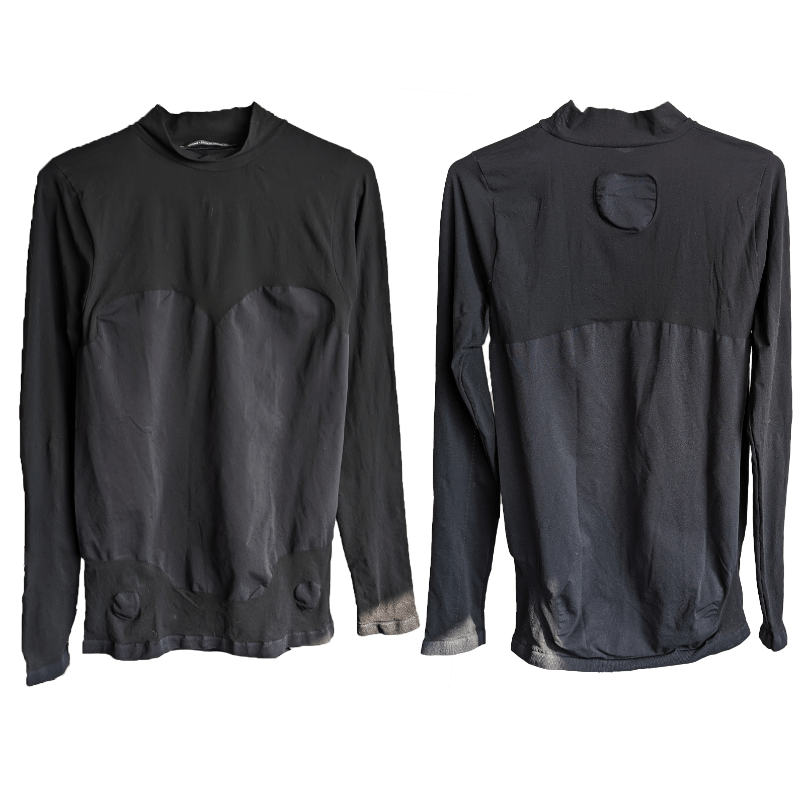 Marithe + Francois Girbaud Asymmetric Warm Blouse Top XL