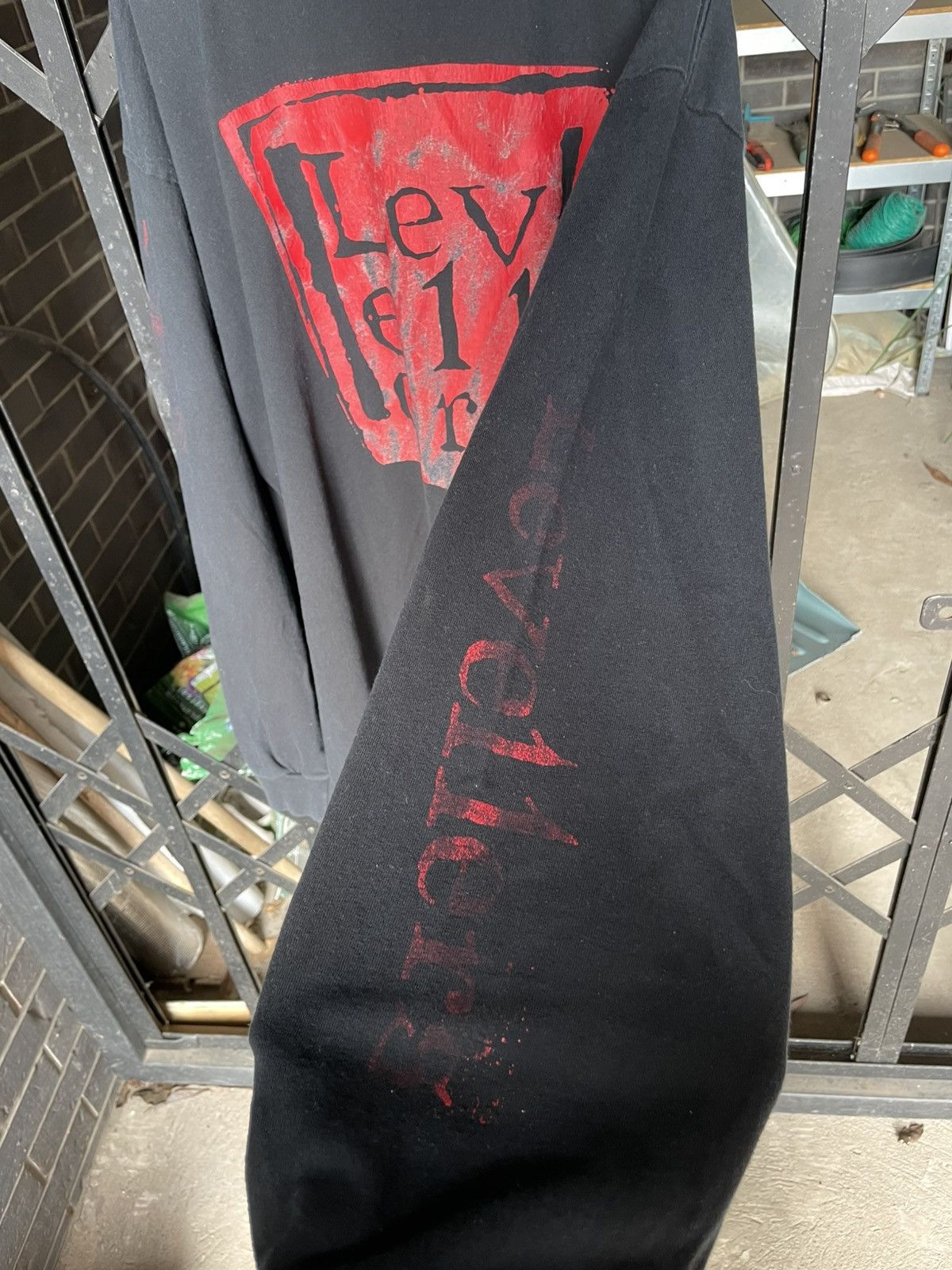 Band Tees × Vintage Vintage 90's Levellers Black Long Sleeve Shirt (Pink Floyd) Size US XXL / EU 58 / 5 - 7 Thumbnail