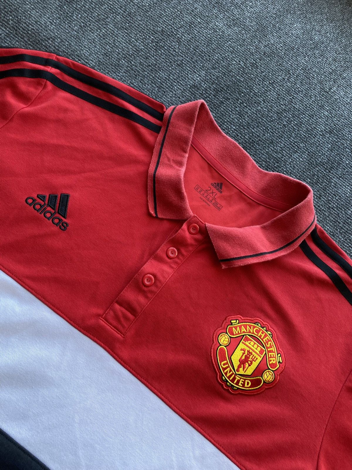 Adidas 🔥Adidas Manchester United polos mens xxl Size US XXL / EU 58 / 5 - 2 Thumbnail