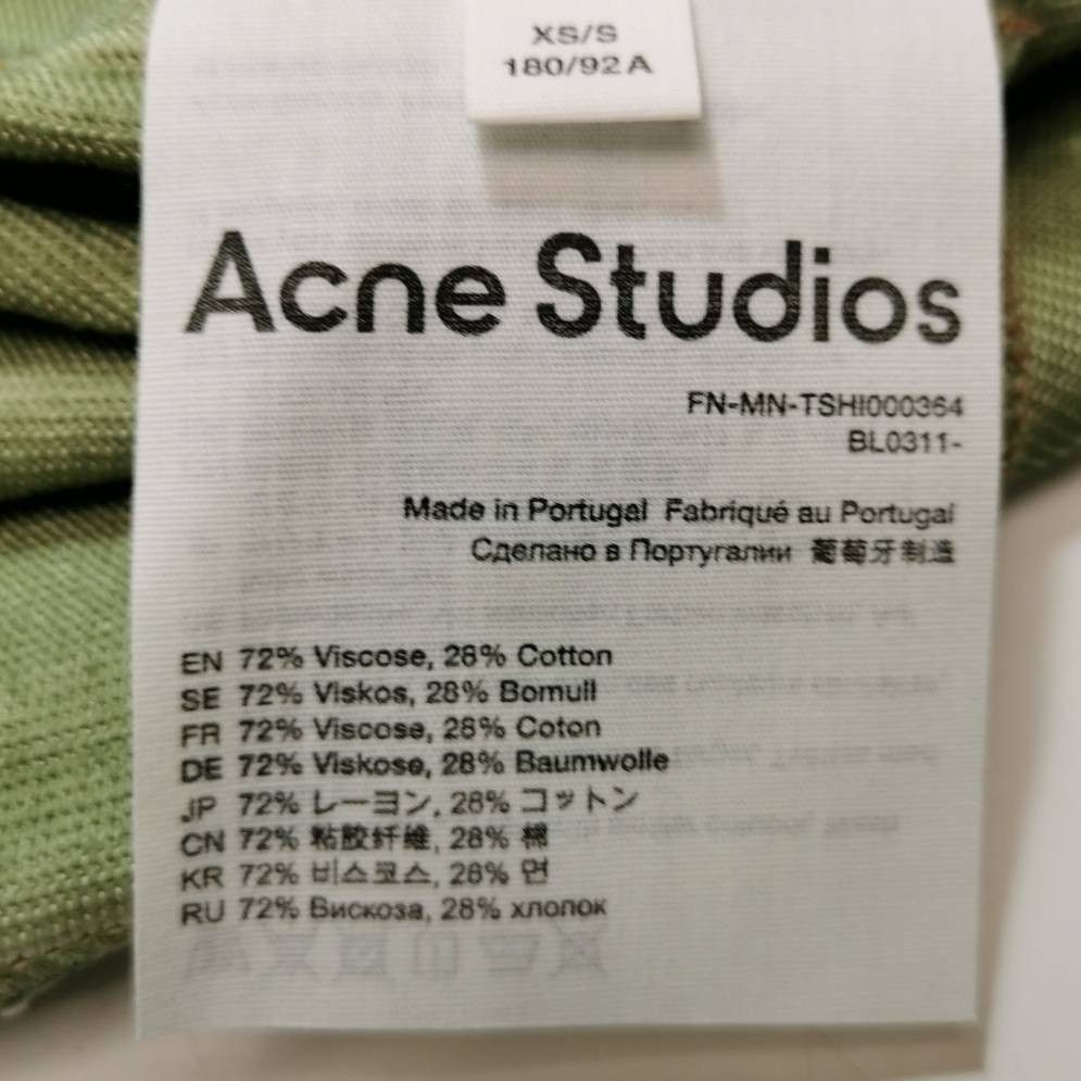 Acne Studios Acne Studios XXS Long-Sleeve Letter Logo T-Shirt Size US XXS / EU 40 - 1 Thumbnail