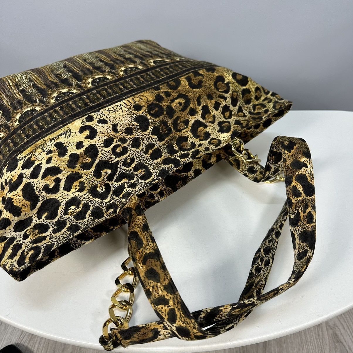 Versace GIANNI VERSACE Christian Fischbacher LEOPARD 🐆 bag vintage Size ONE SIZE - 8 Thumbnail
