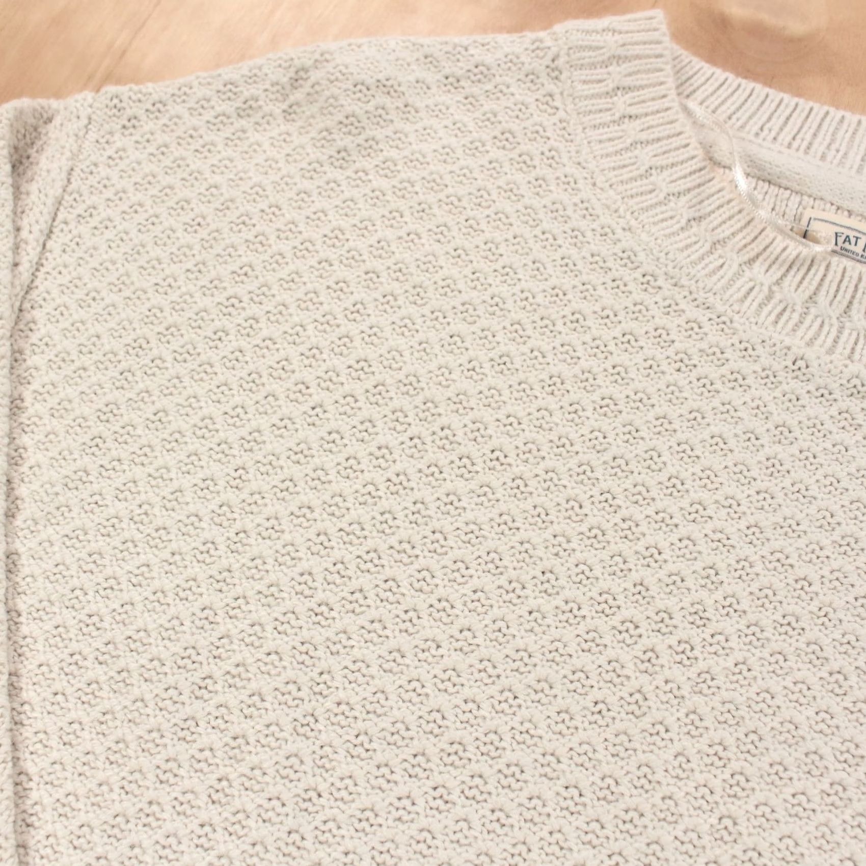 FatFace FAT FACE women's textured knit viscose acrylic blend sweater sz 6 ivory Size M / US 6-8 / IT 42-44 - 3 Thumbnail