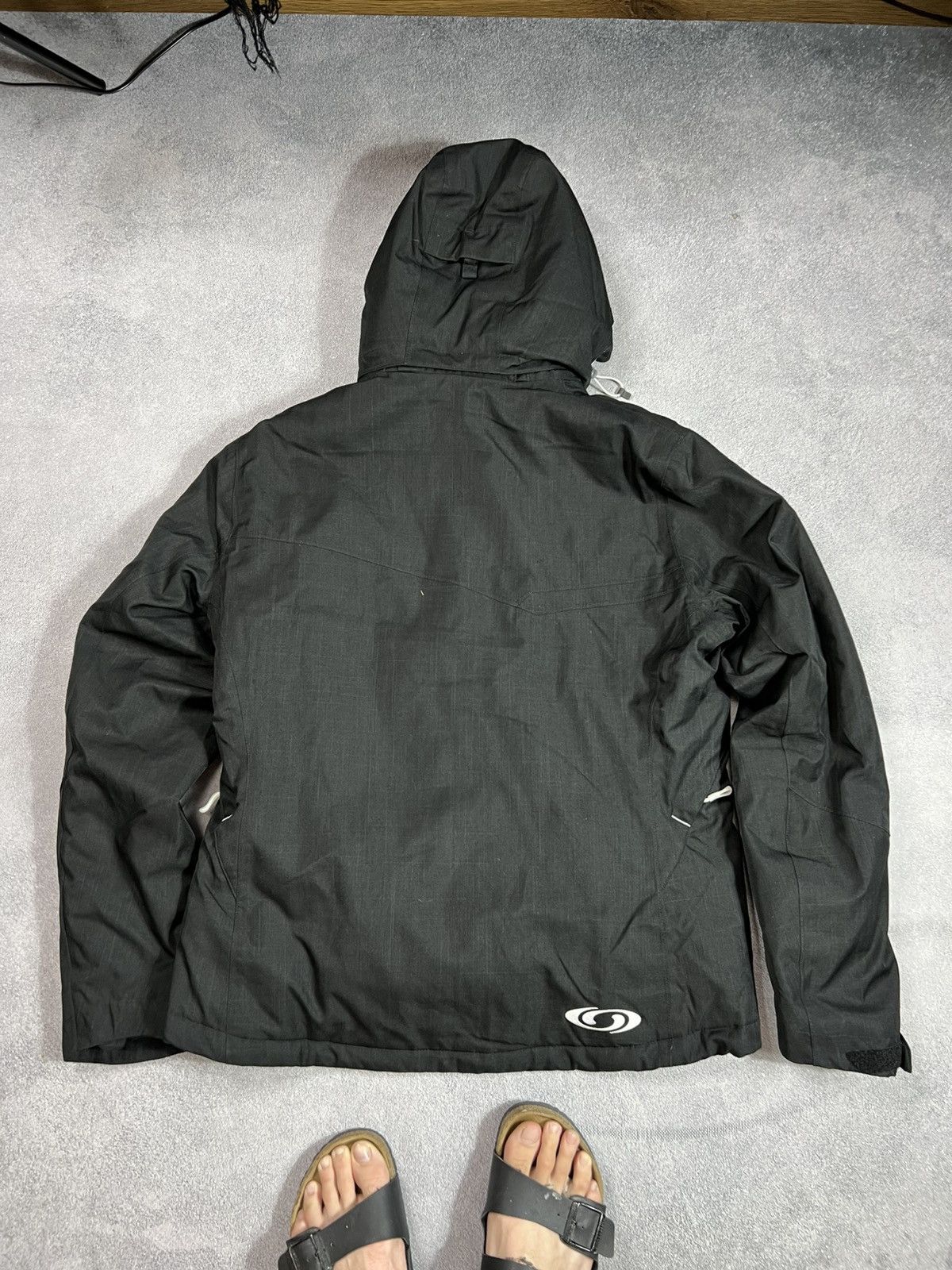 🖤VINTAGE SALOMON TECHNICAL FLEECE PANELED SKI Y2K JACKET