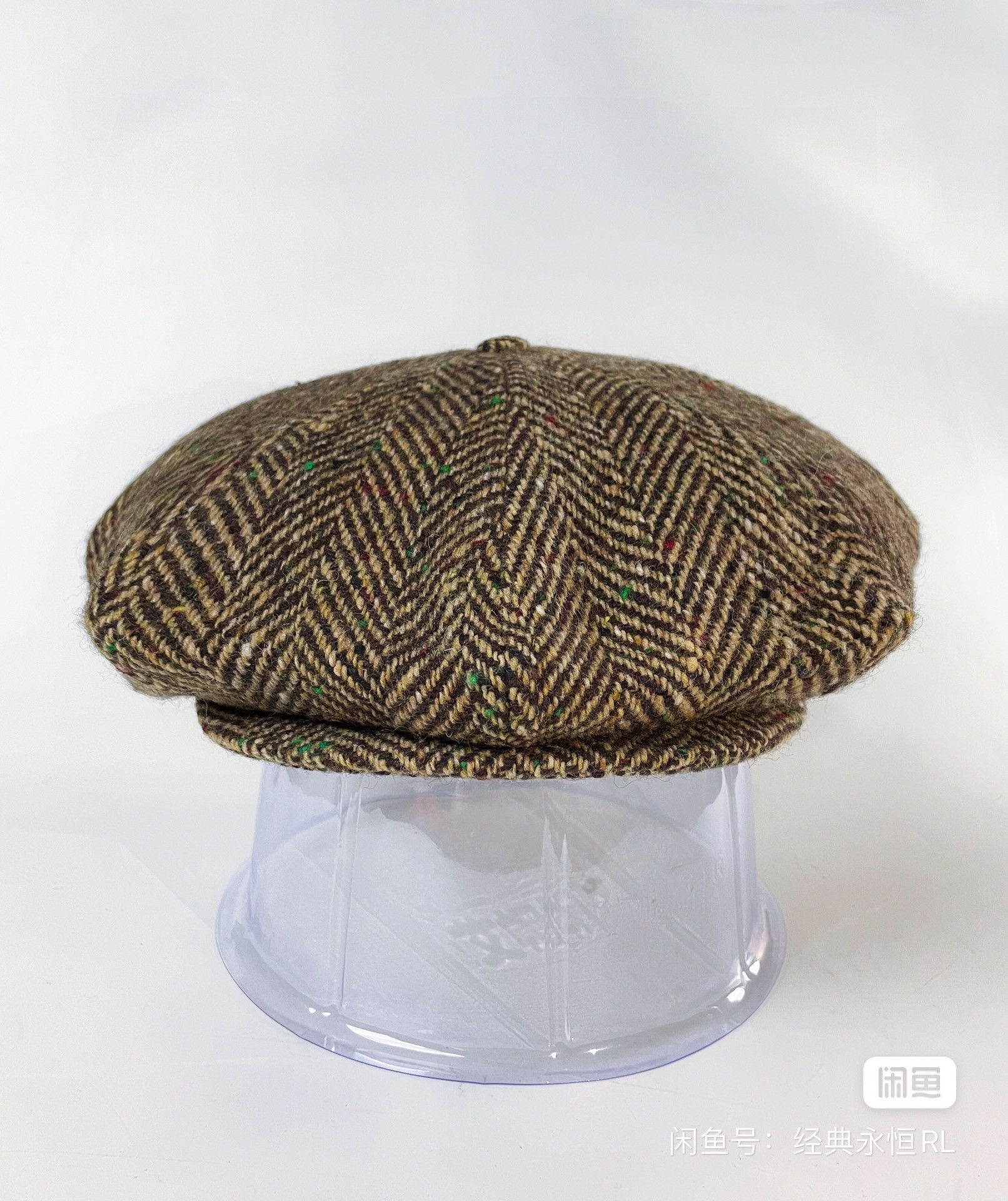 RRL Ralph Lauren × Ralph Lauren Ralph Lauren Classic Wide Wool Newsboy Hat Size ONE SIZE - 2 Thumbnail