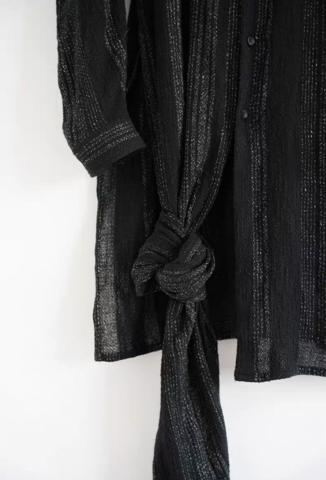 Yohji Yamamoto Yohji Yamamoto 24ss Twisted Hand-Knit Long Shirt K4 Size US M / EU 48-50 / 2 - 4 Thumbnail