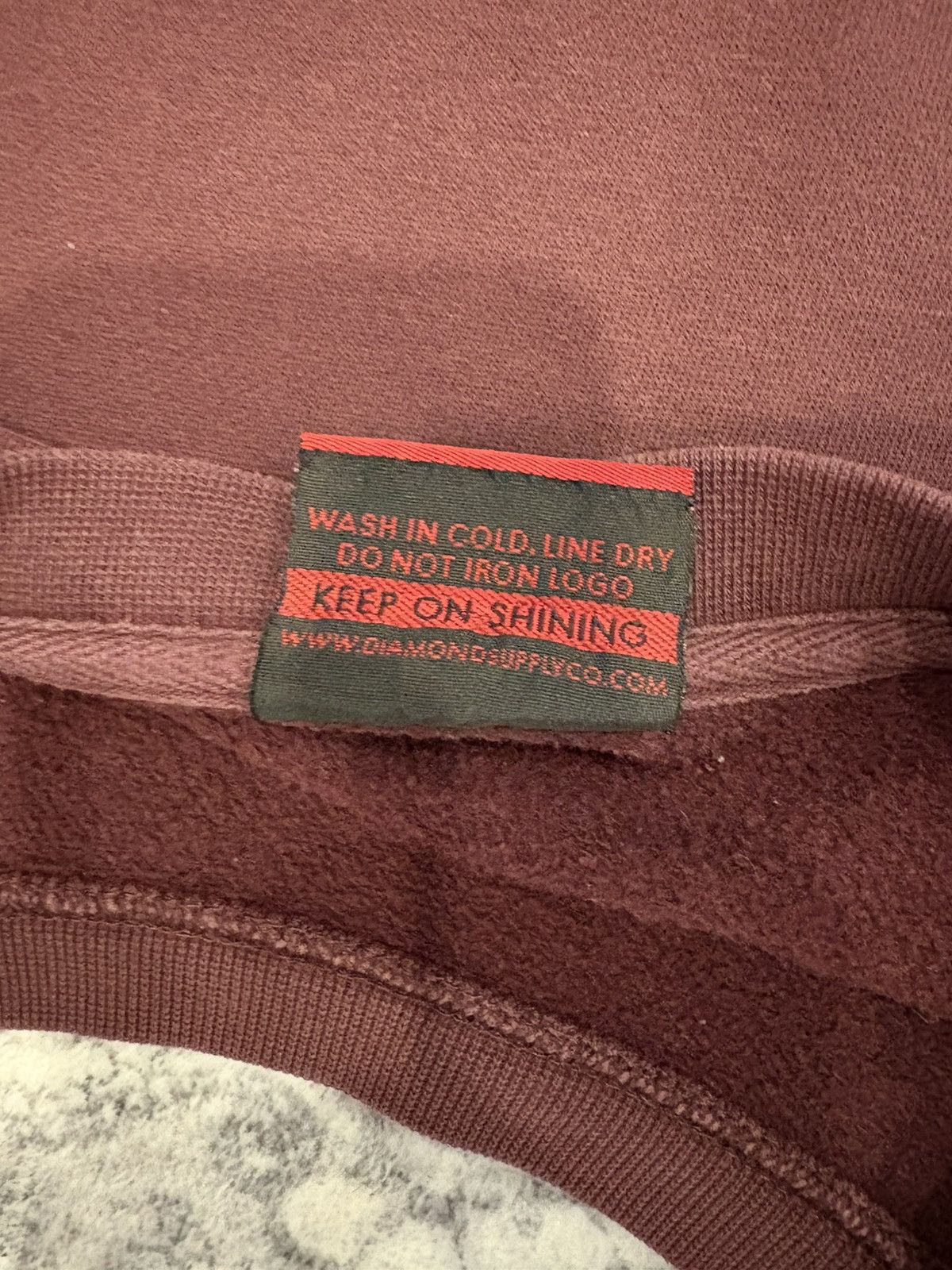 Diamond Supply Co. Burgundy diamond n co sweatshirt Size US M / EU 48-50 / 2 - 4 Thumbnail