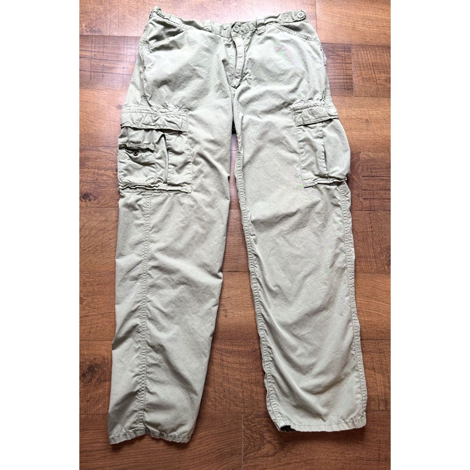 Polo Ralph Lauren VINTAGE Polo Ralph Lauren Cargo Paratrooper Pants Shoes? 34X32 Green Mens Straight 90s Army Utility Cotton Pants Size US S / EU 44-46 / 1 - 2 Thumbnail