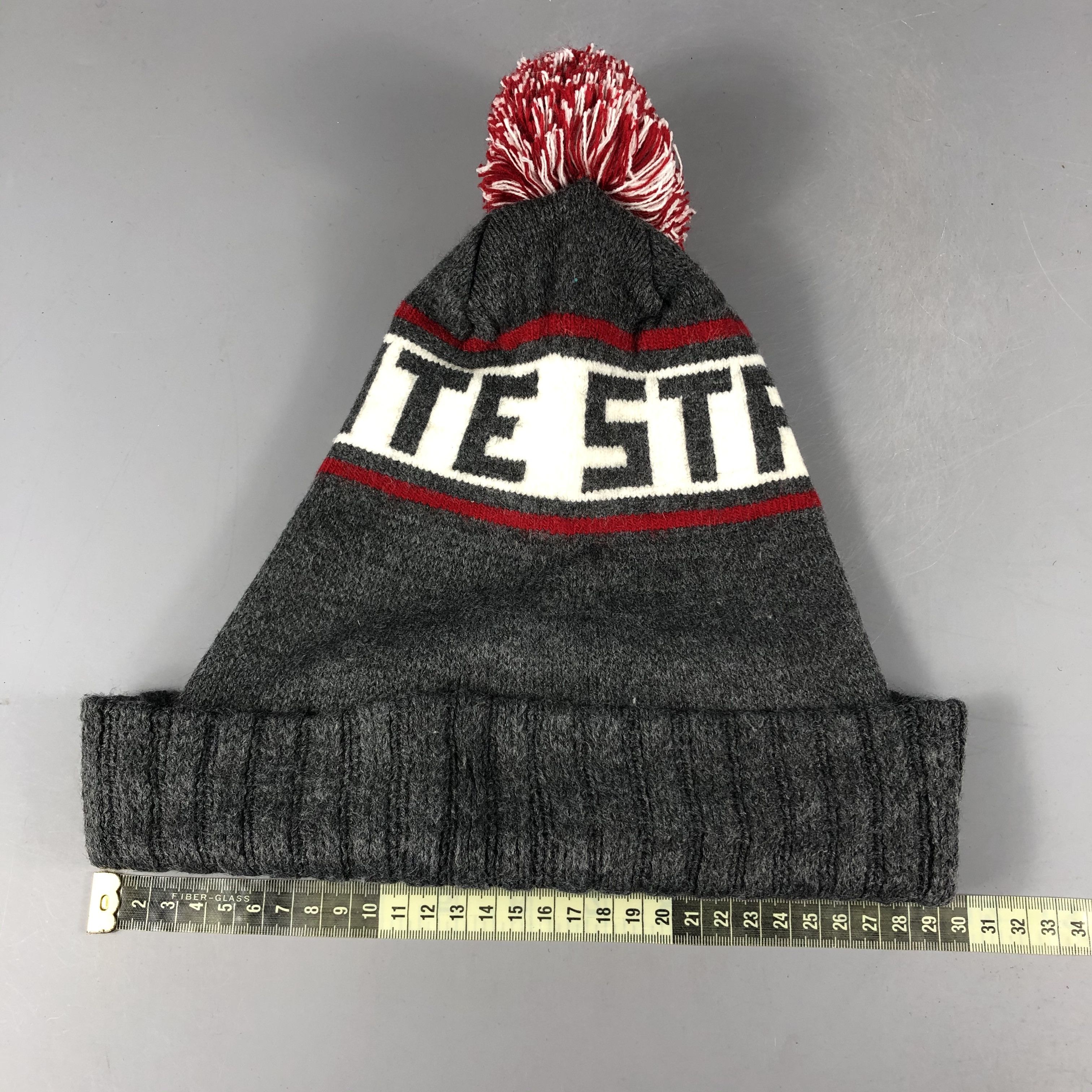 Vintage Logofit PomPom Beanie Snow Hat Snow Cap -D1191 Size ONE SIZE - 4 Thumbnail